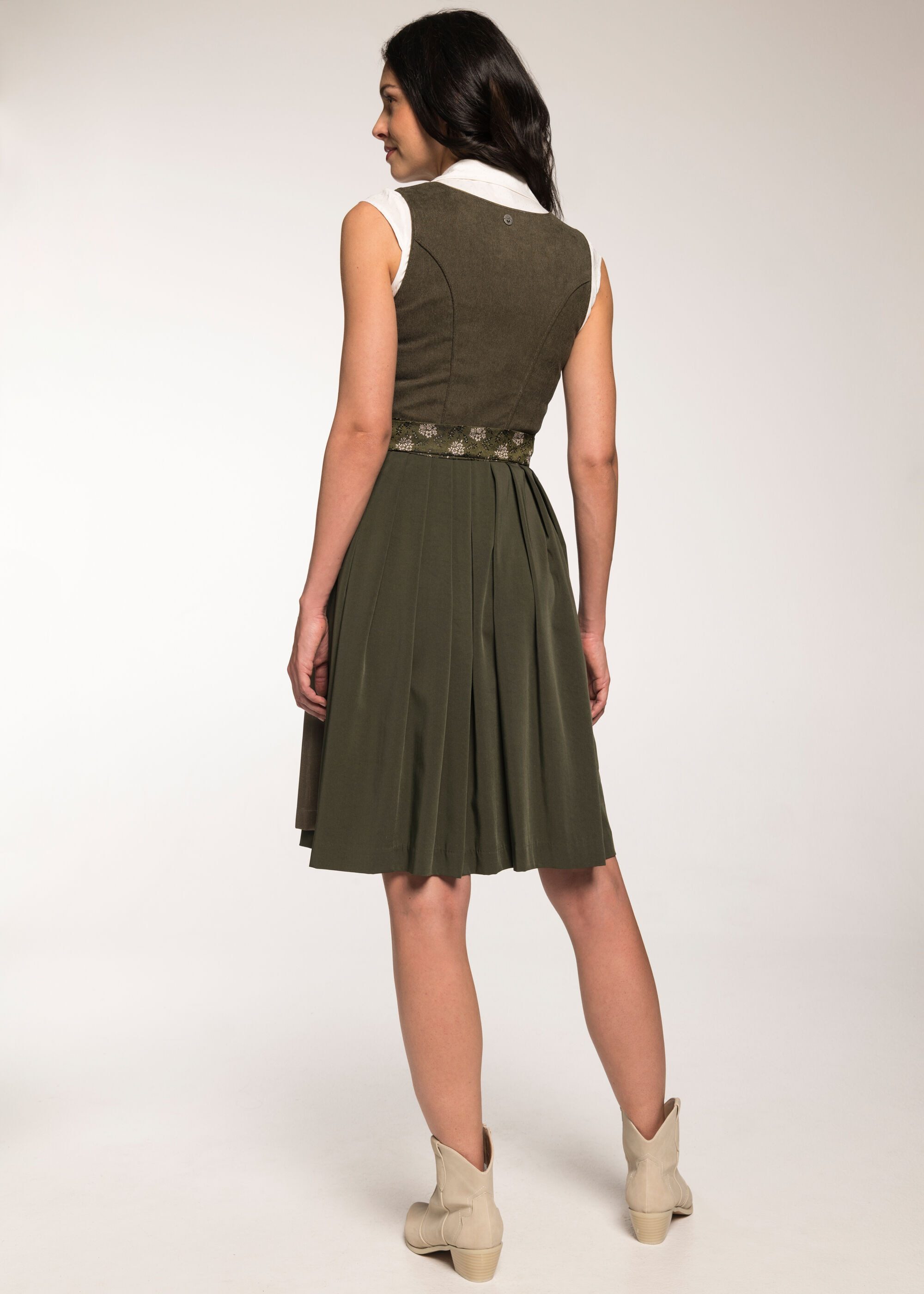 Spieth & Wensky Dirndl Glenn (1-tlg) Schürzenbänder mit Blumenmuster