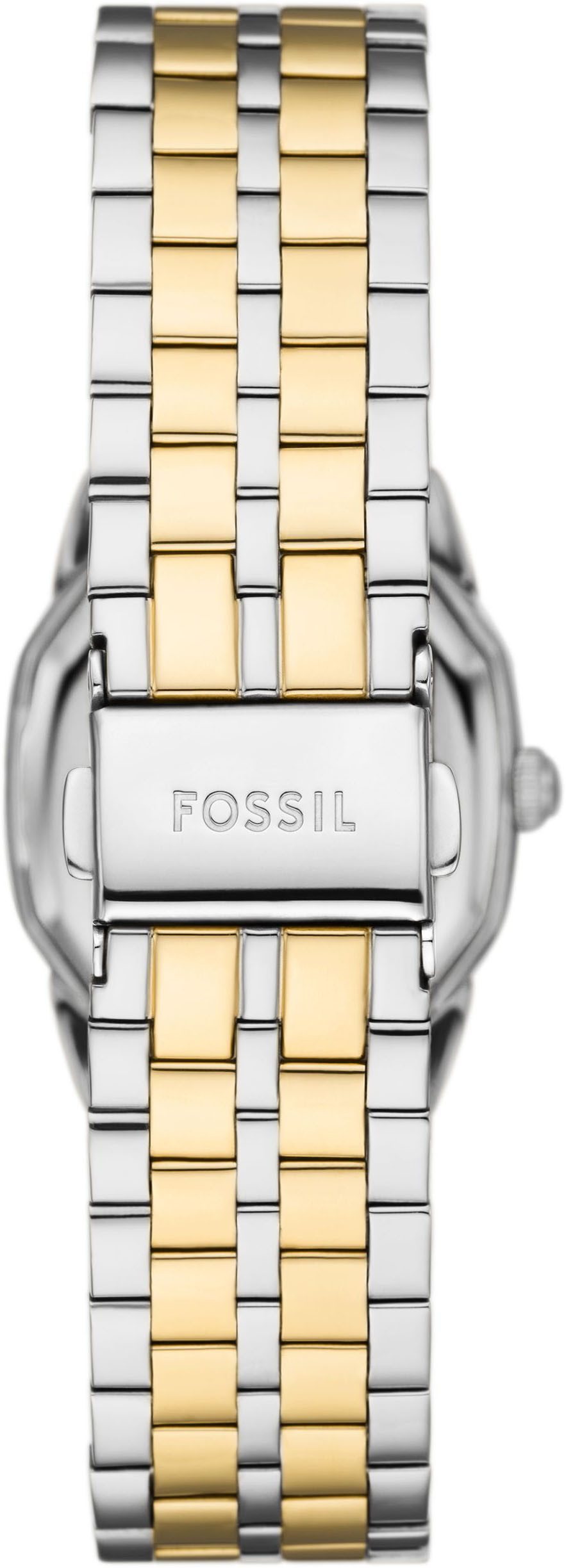 Fossil Quarzuhr Harlow ES5362, Armbanduhr, Damenuhr, Edelstahlarmband, analog