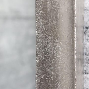 baario Wandspiegel Wandspiegel BAVAY silber, Aluminium 90x55cm Handarbeit Antik Design Bad