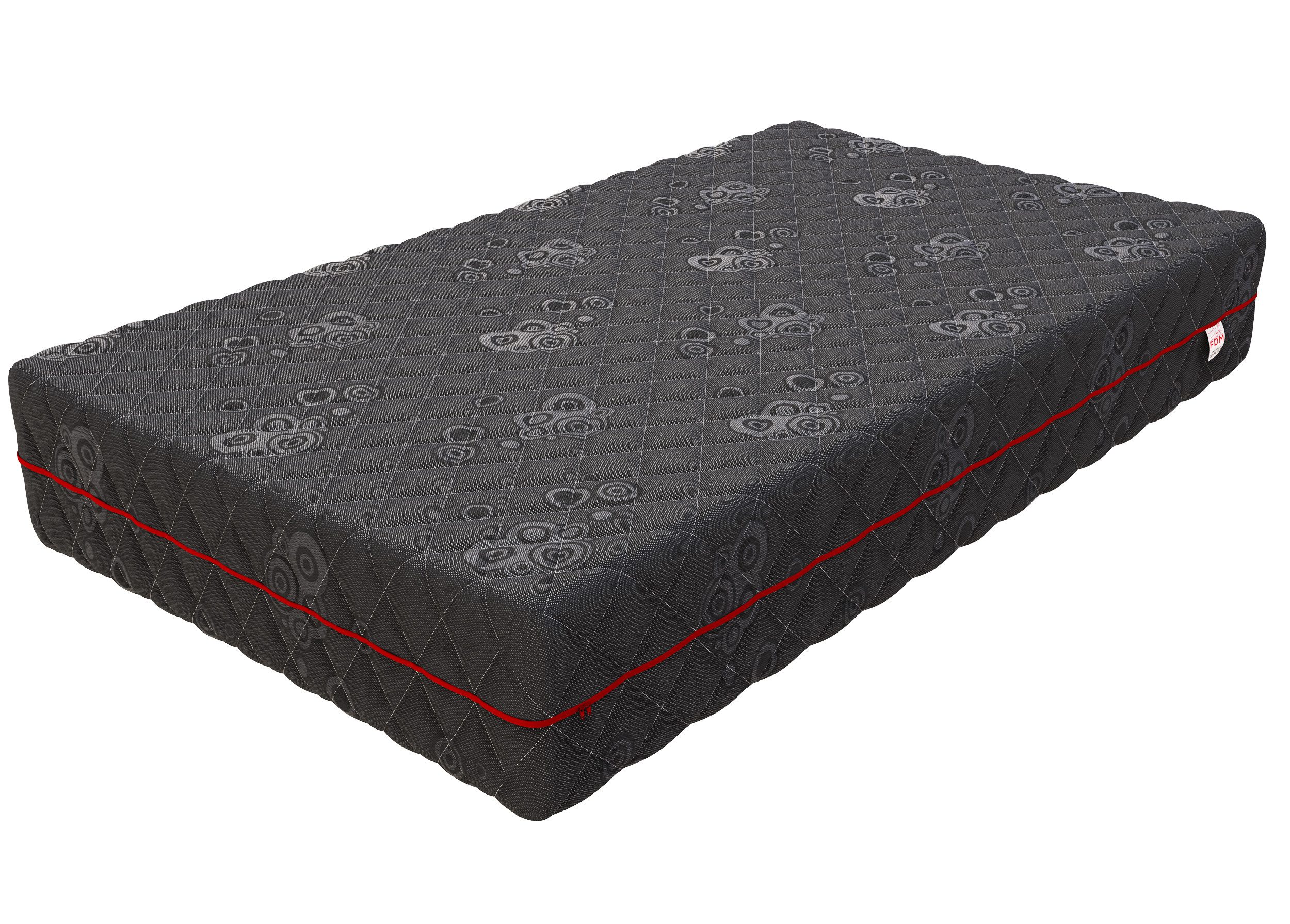 Taschenfederkernmatratze FORZA 80x200, 90x200 100x200 120x200 140x200 160x200 180x200 200x200cm, thematys, 22 cm hoch, (7-Zonen-Multipocket-Federkern mit über 500 Federn/m², Zwei Härtegrade H3 & H4 – für individuell anpassbaren Liegekomfort), Hochwertiger Jacquard-Bezug – antiallergisch, weich und waschbar
