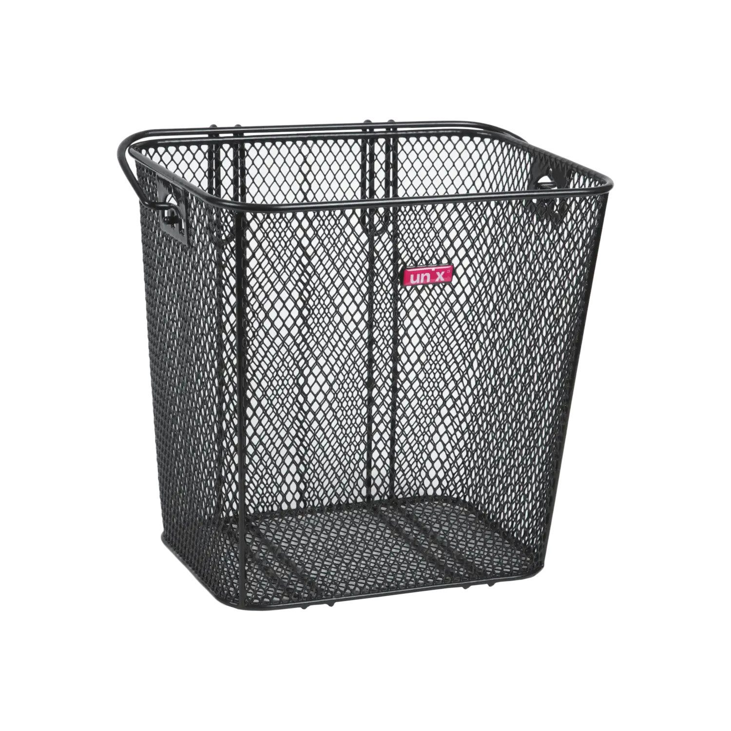 Unix Fahrradkorb Algiso HR Korb Shopper engmaschig Einhängen am Gepäckträger schwarz