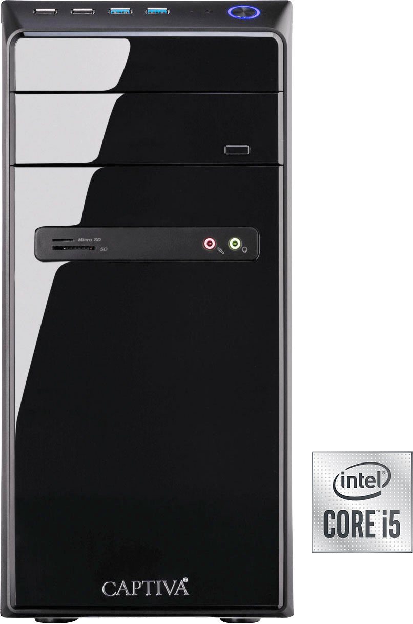 CAPTIVA Power Starter I56-067 Business-PC (Intel Core i5 10400, 8 GB RAM, 480 GB SSD, Luftkühlung)