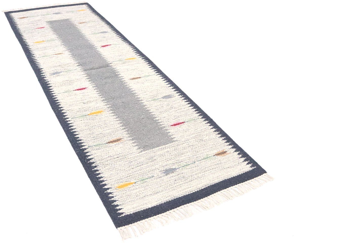 Wollteppich »Kelim Teppich handgewebt grau«, morgenland, rechteckig, Höhe 6 mm, Kurzflor-Otto