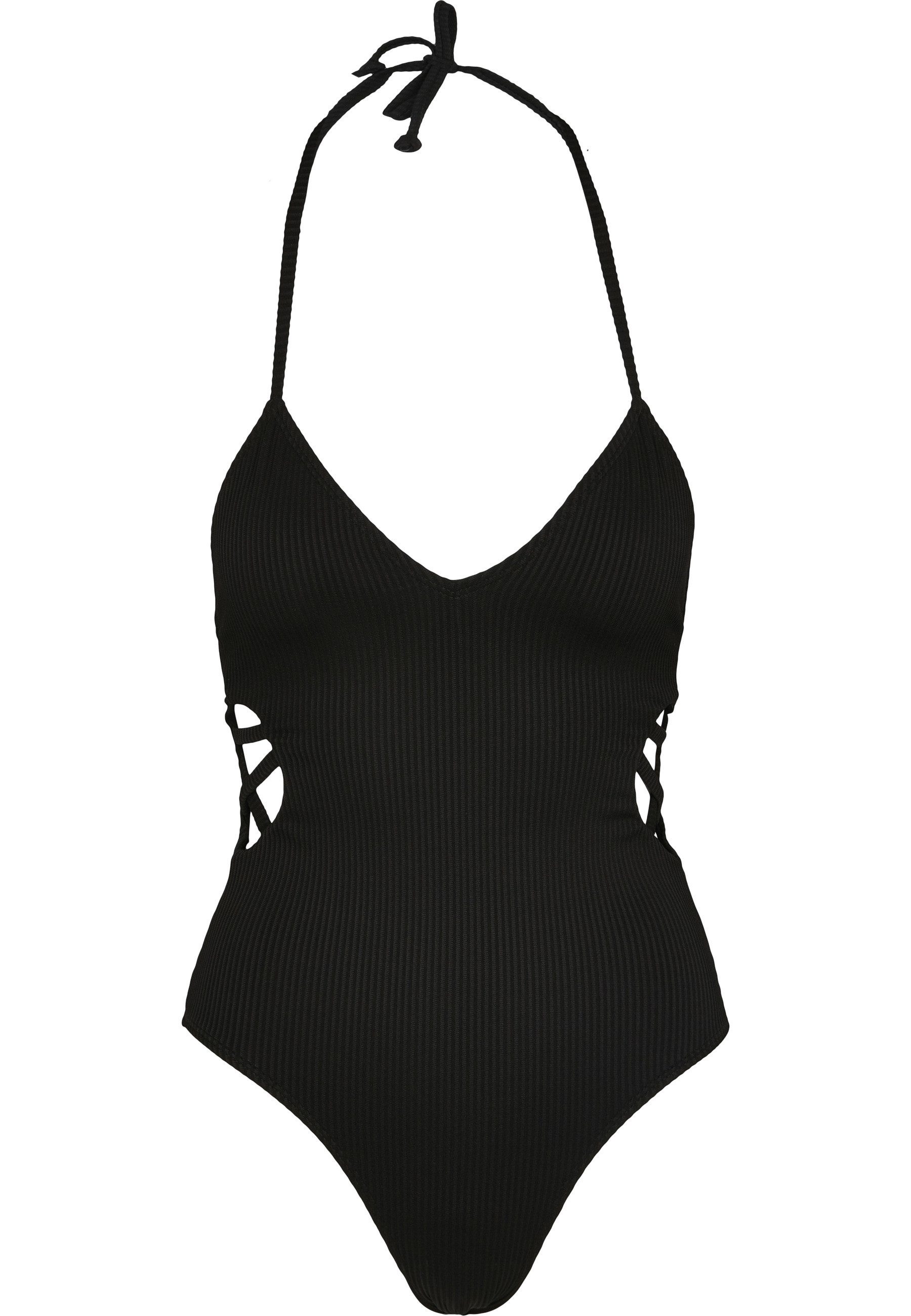 URBAN CLASSICS Monokini Urban Classics Damen Ladies Rib Swimsuit günstig online kaufen