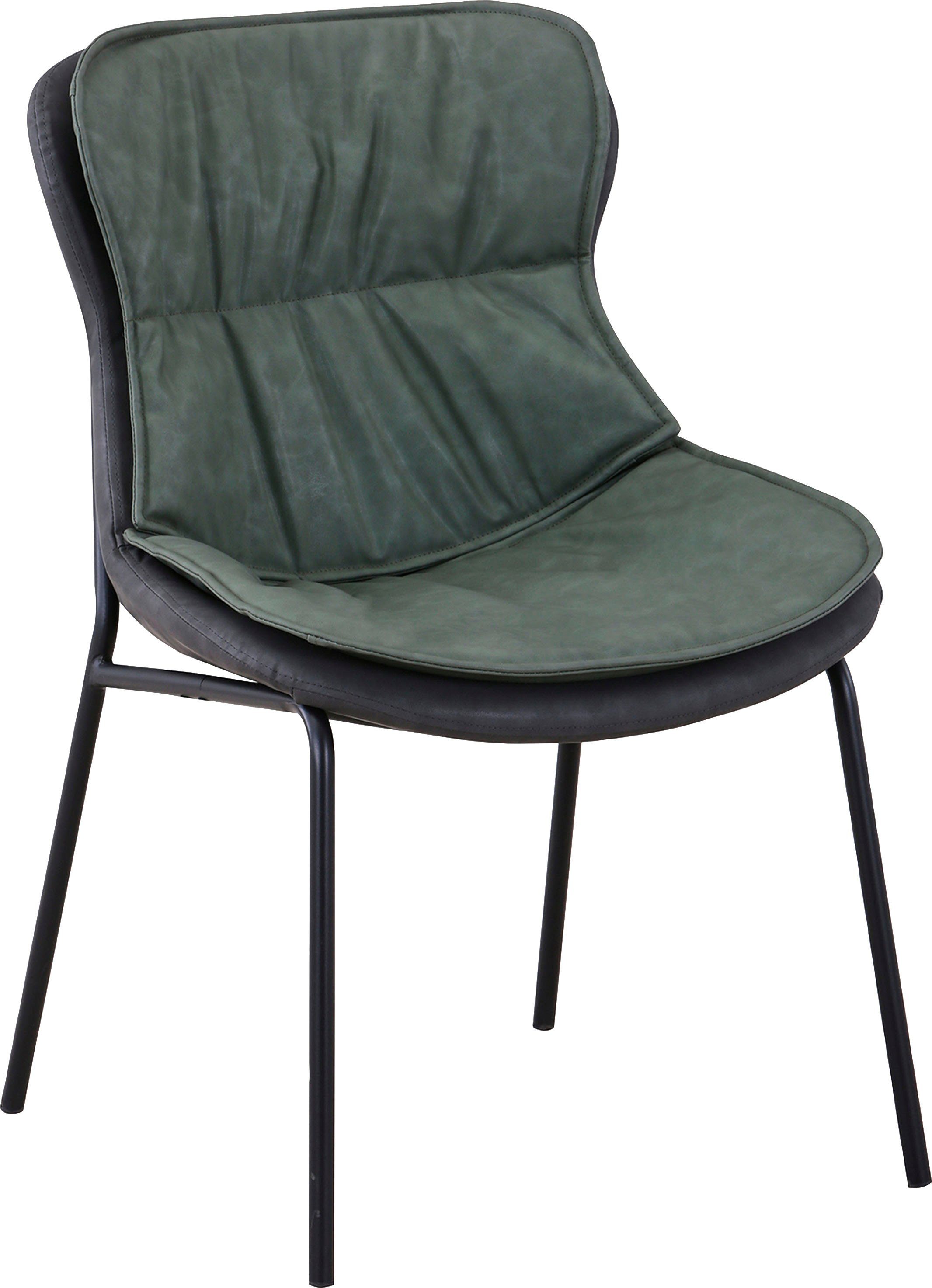 Kayoom Polsterstuhl (1 St), pflegeleicht, bequem, angenehme Sitzfläche, mit trendigen Ziernähten