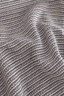 Next Polokragenpullover Gestricktes Polohemd mit strukturierten Streifen (1-tlg)