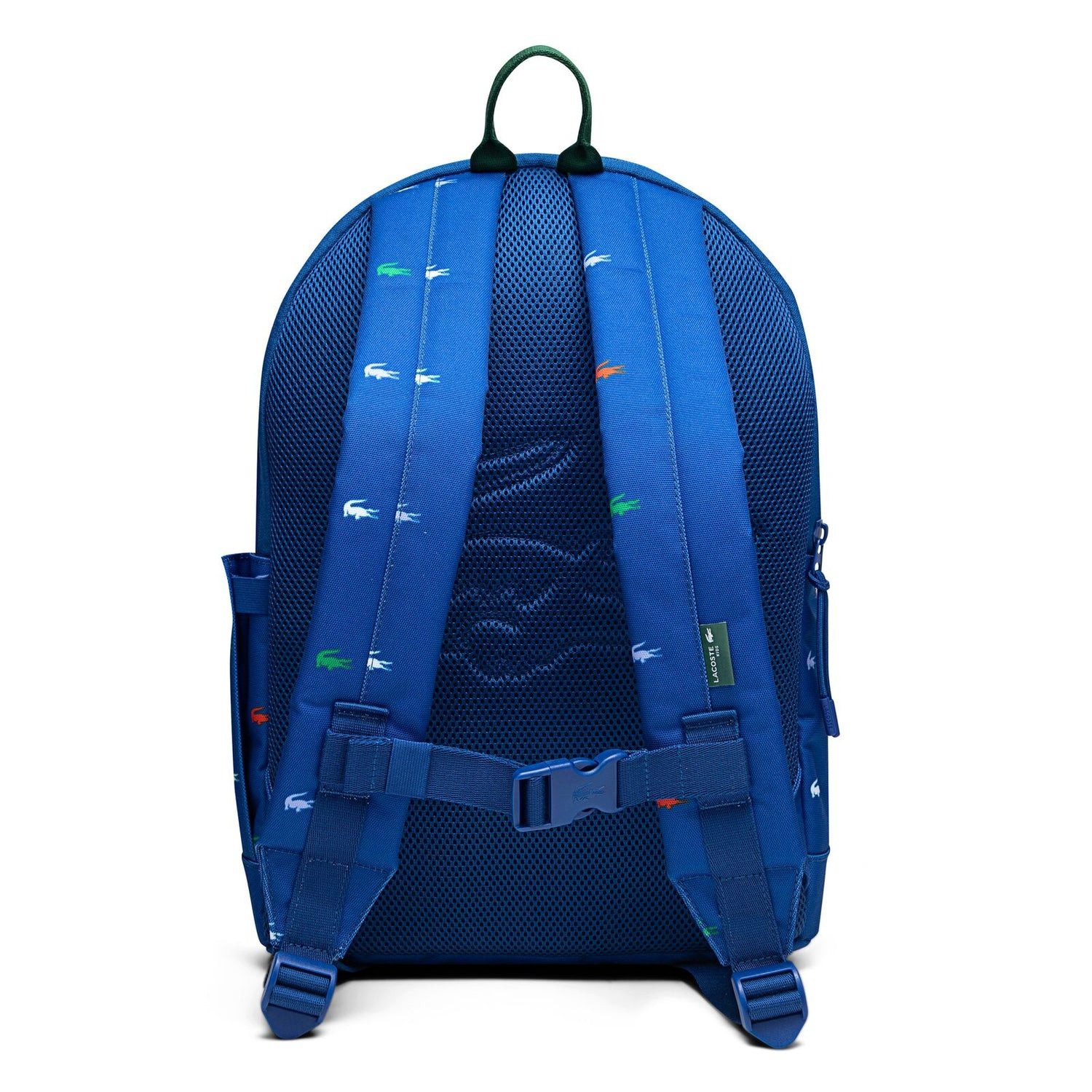 Lacoste Kinderrucksack LACOSTE Kids Rucksack Blau mit allover Krokodil - Print 43cm x 31cm x