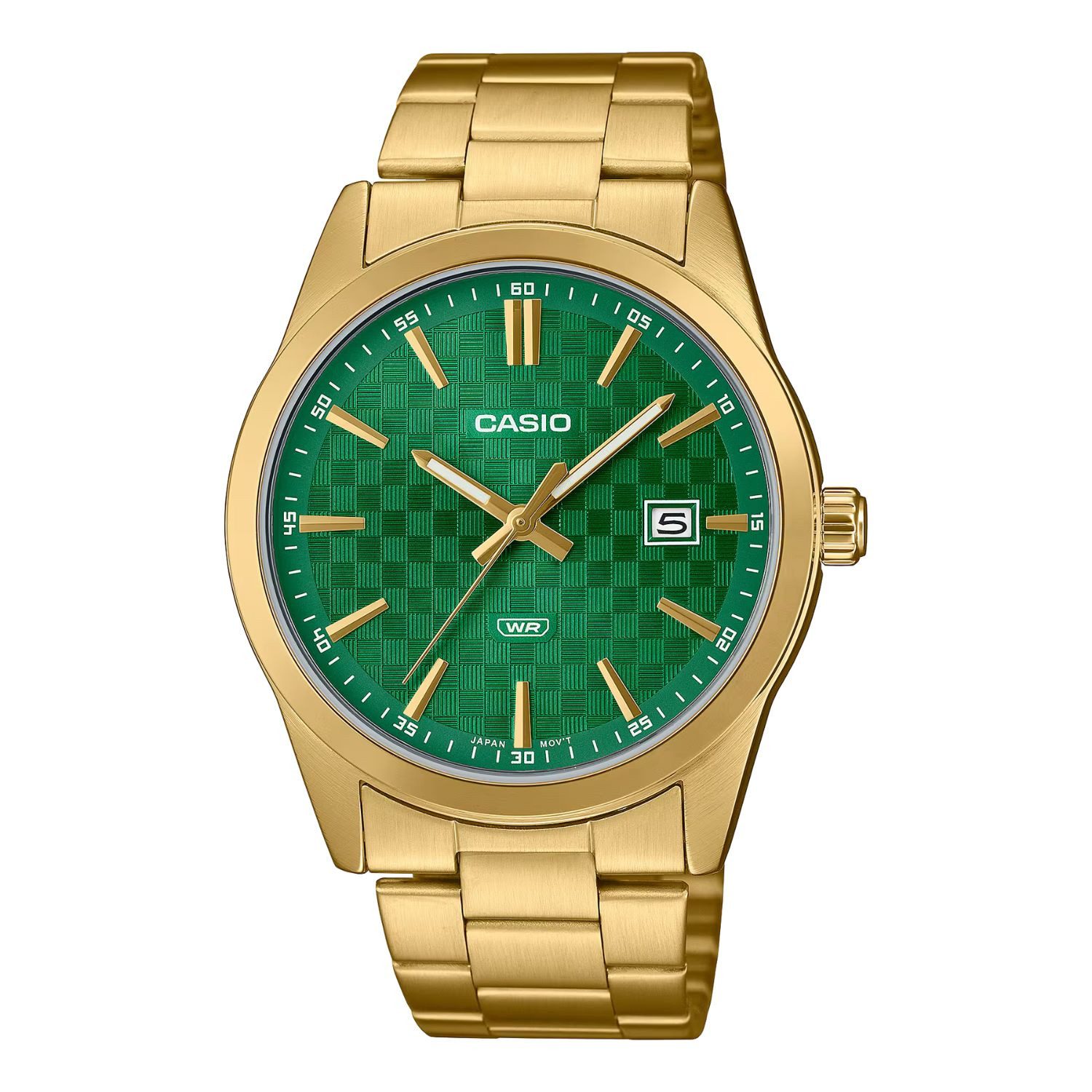 CASIO Quarzuhr Casio Herrenarmbanduhr Analog MTP-VD03G-3AUDF