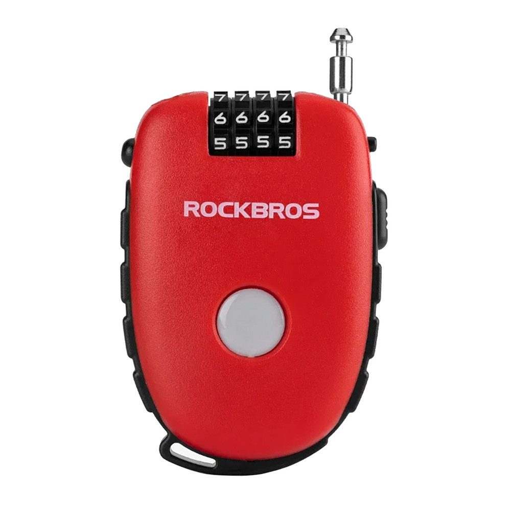 ROCKBROS Kabelschloss Fahrradschloss Zahlenschloss Diebstahlsicherung (Spar-Set, 1-tlg., 5 x 6, 9, 5 cm kompakt), 94 cm Kabeleinzug, 4-stelliger Zahlencode, 88 g