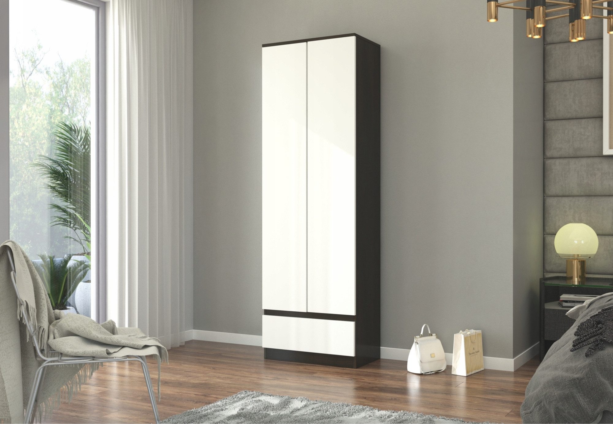Home Collective Kleiderschrank mit 2 Türen, günstig online kaufen