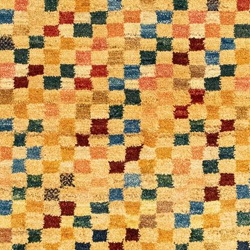 Wollteppich Gabbeh - Perser - 139 x 78 cm - beige, morgenland, rechteckig, Höhe: 18 mm, Wohnzimmer, Handgeknüpft, Einzelstück mit Zertifikat