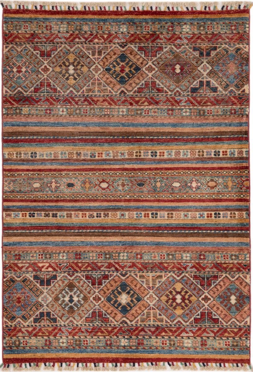 Orientteppich Arijana Shaal 102x152 Handgeknüpfter Orientteppich, Nain Trading, rechteckig, Höhe: 5 mm