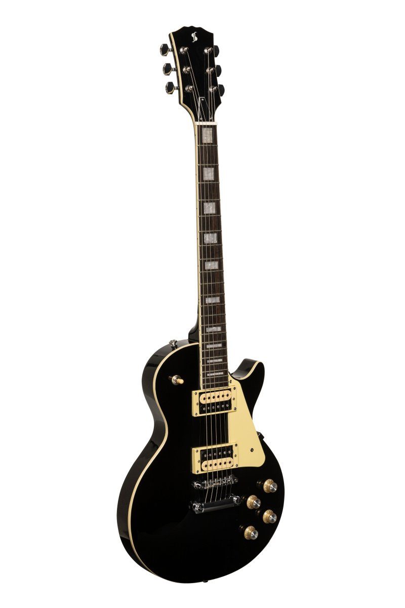 E-Gitarre SEL-STD BLK Standard Serie, E-Gitarre mit massivem Mahagonikorpus