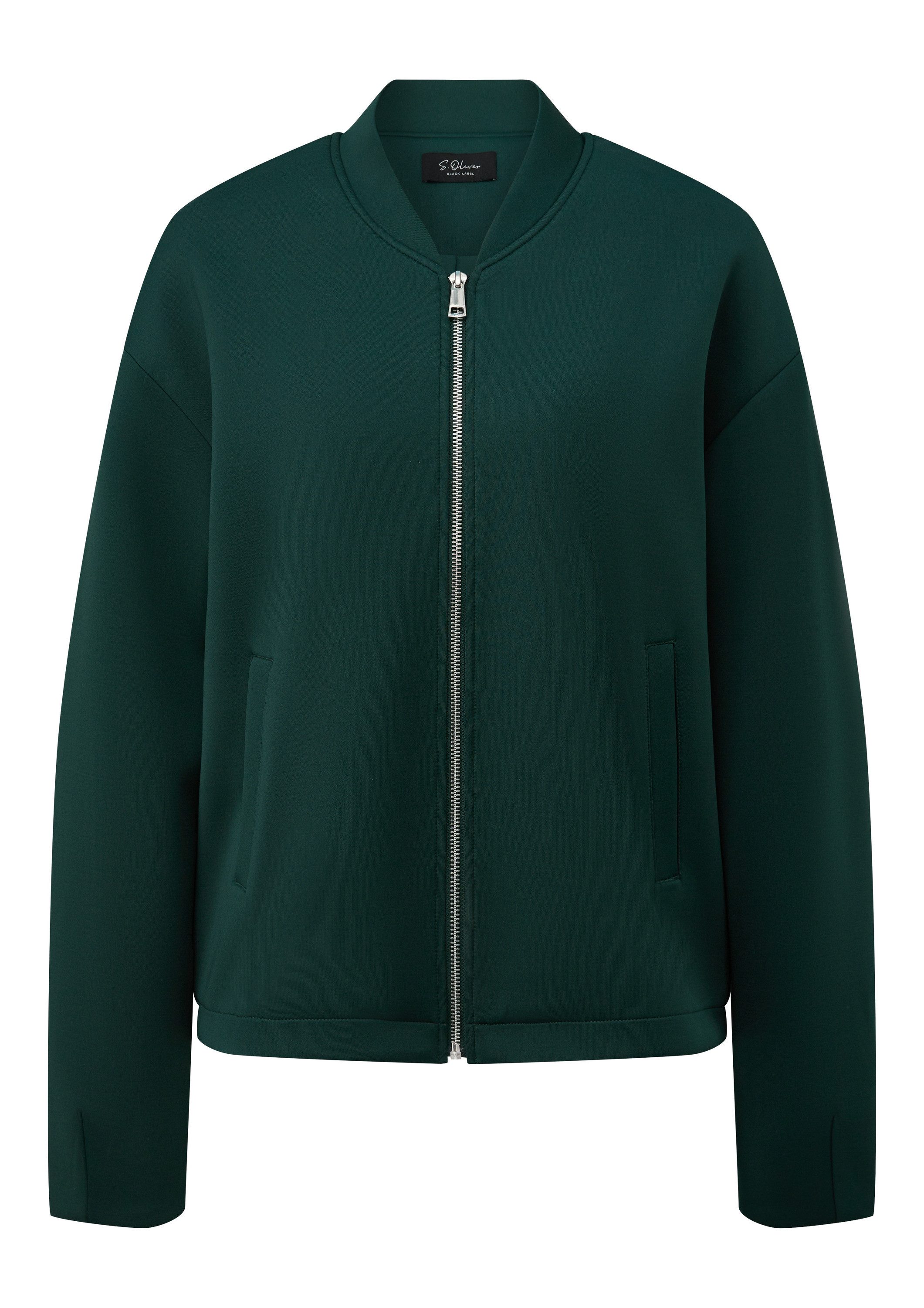 s.Oliver Funktionsjacke Indoor-Jacke Relaxed Blouson aus Scuba
