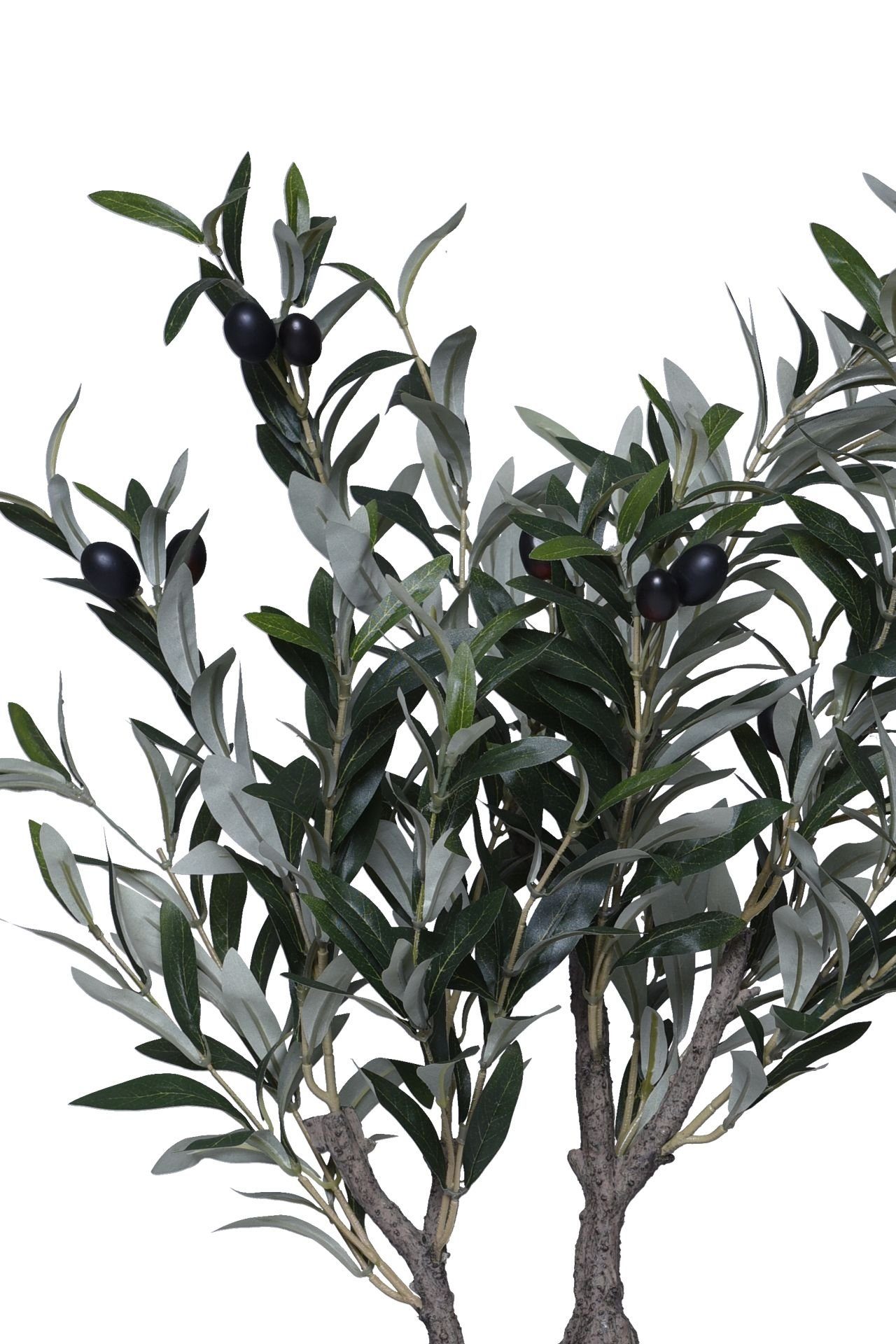 Kunstpflanze Kunstpflanze OLIVEIRA cm Höhe VIVANNO, 60 -, künstlicher im Olivenbaum Topf Kunststoff