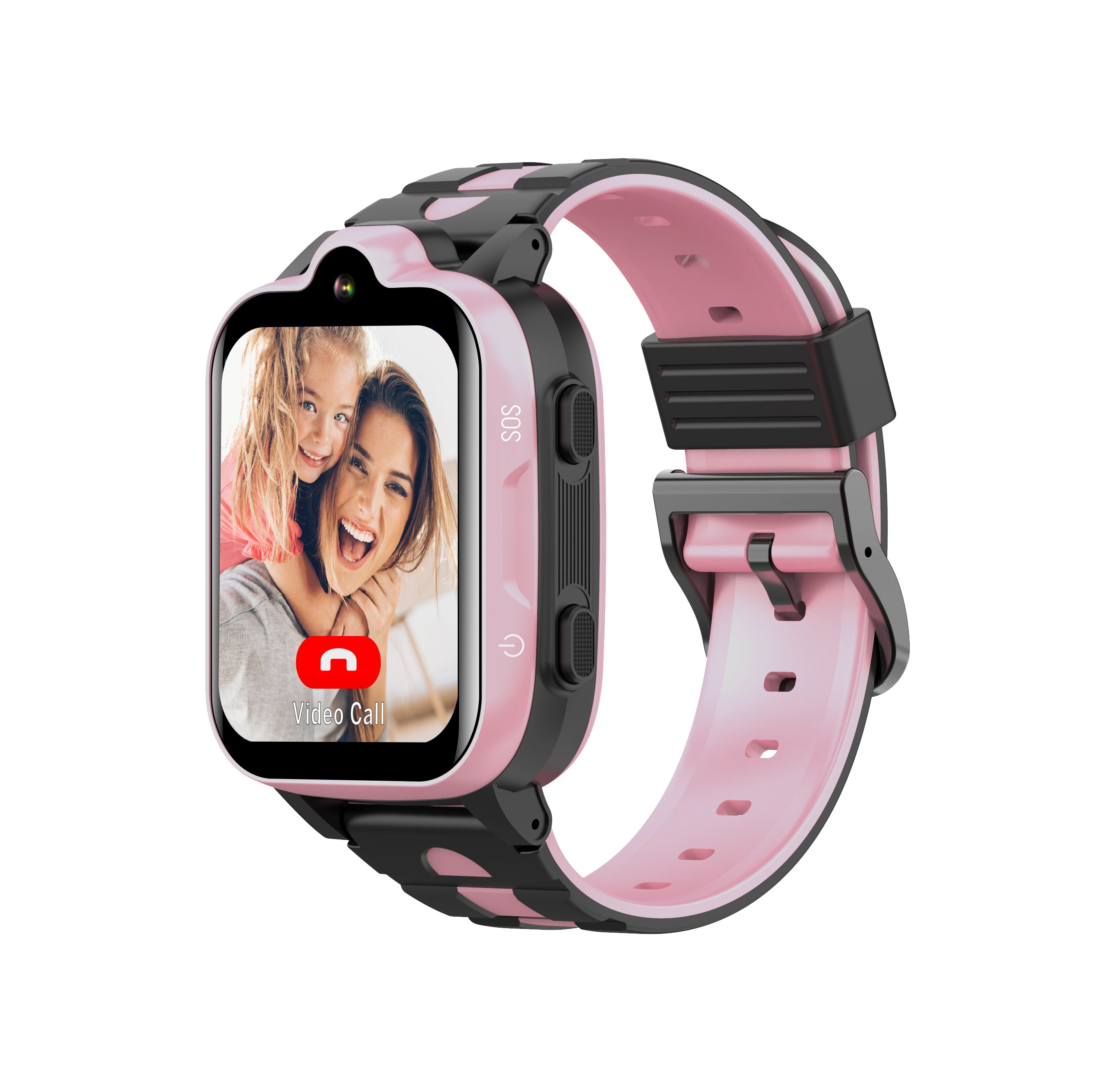 Beafon Beafon SW1 Kids Smartwatch 4G Black-Rosa - SOS GPS - 1.7" Touch Smartwatch