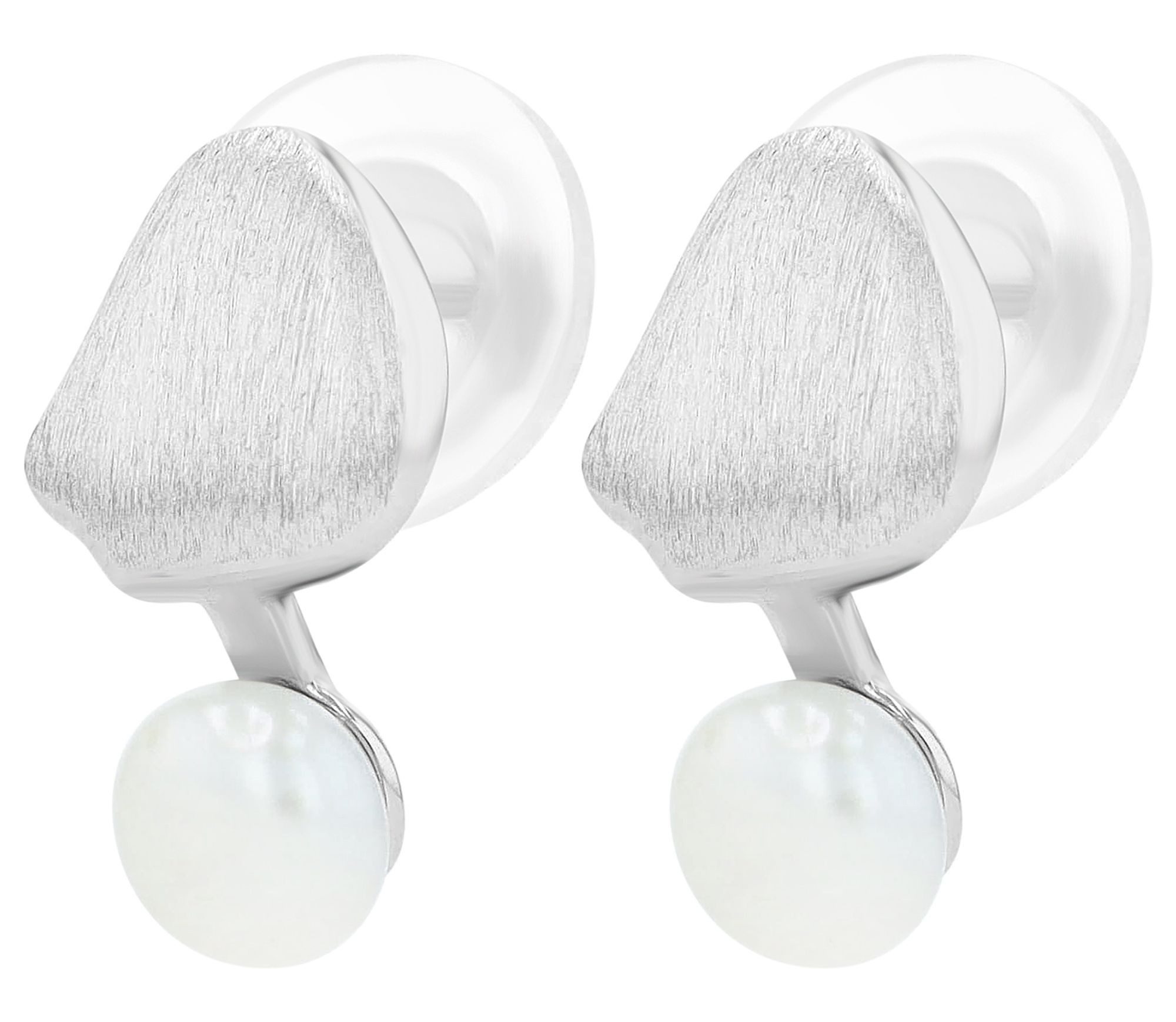Paar Ohrhänger Ohrringe – Ohrstecker aus 925 Silber mit Süßwasserperle