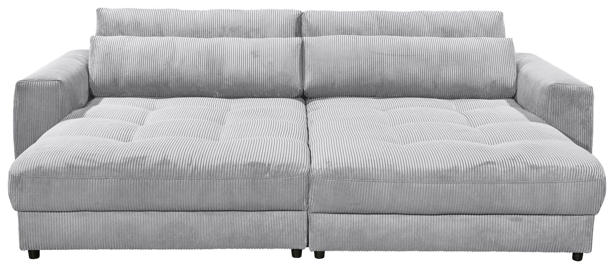 ED EXCITING DESIGN Loveseat Barura (2-St), frei im Raum stellbar, inkl. 2 Rücken- und 2 Nierenkissen hellgrau