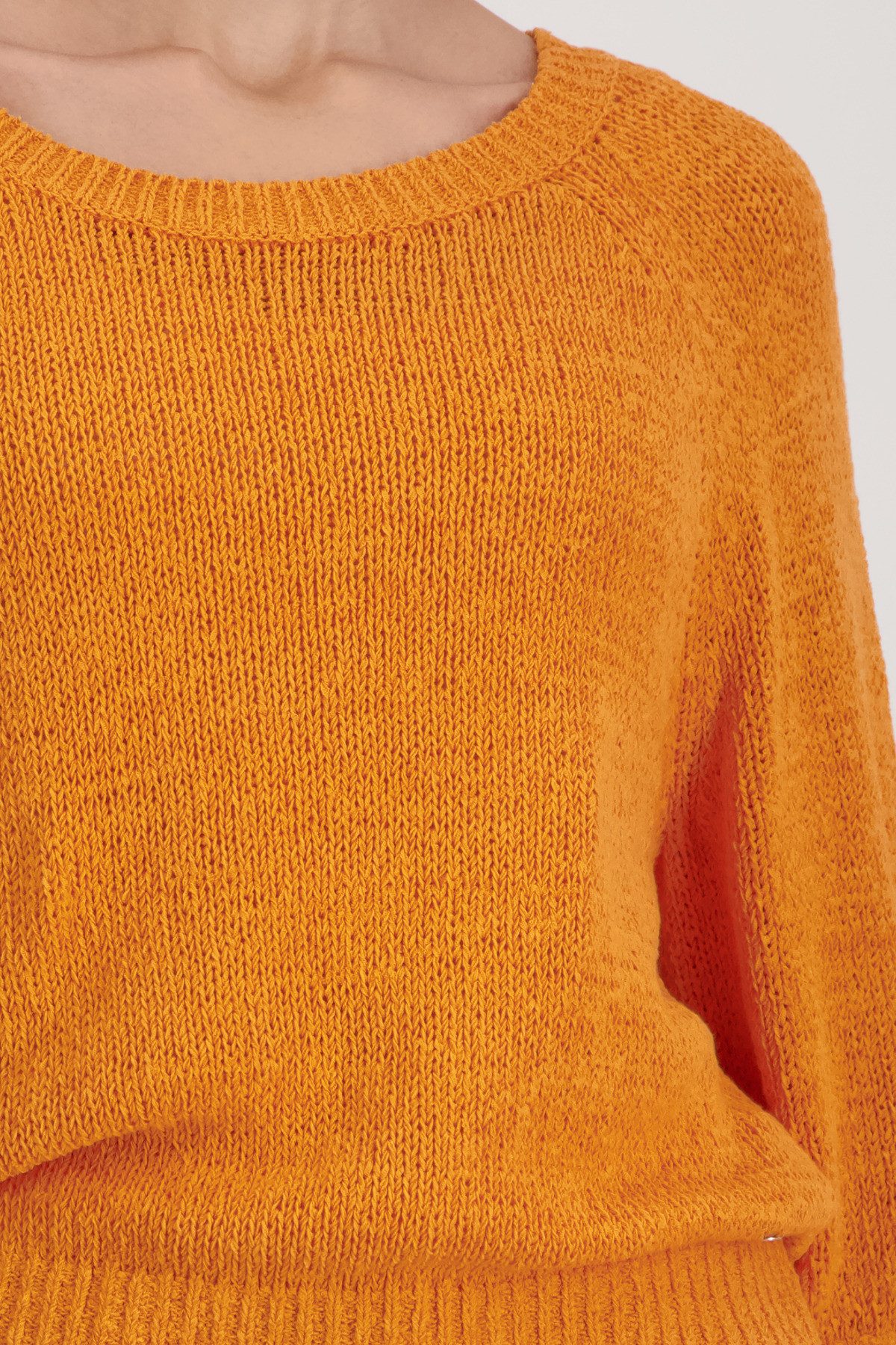 Monari Strickpullover Pullover Basic Bändchen Regular fit aus Bändchengarn