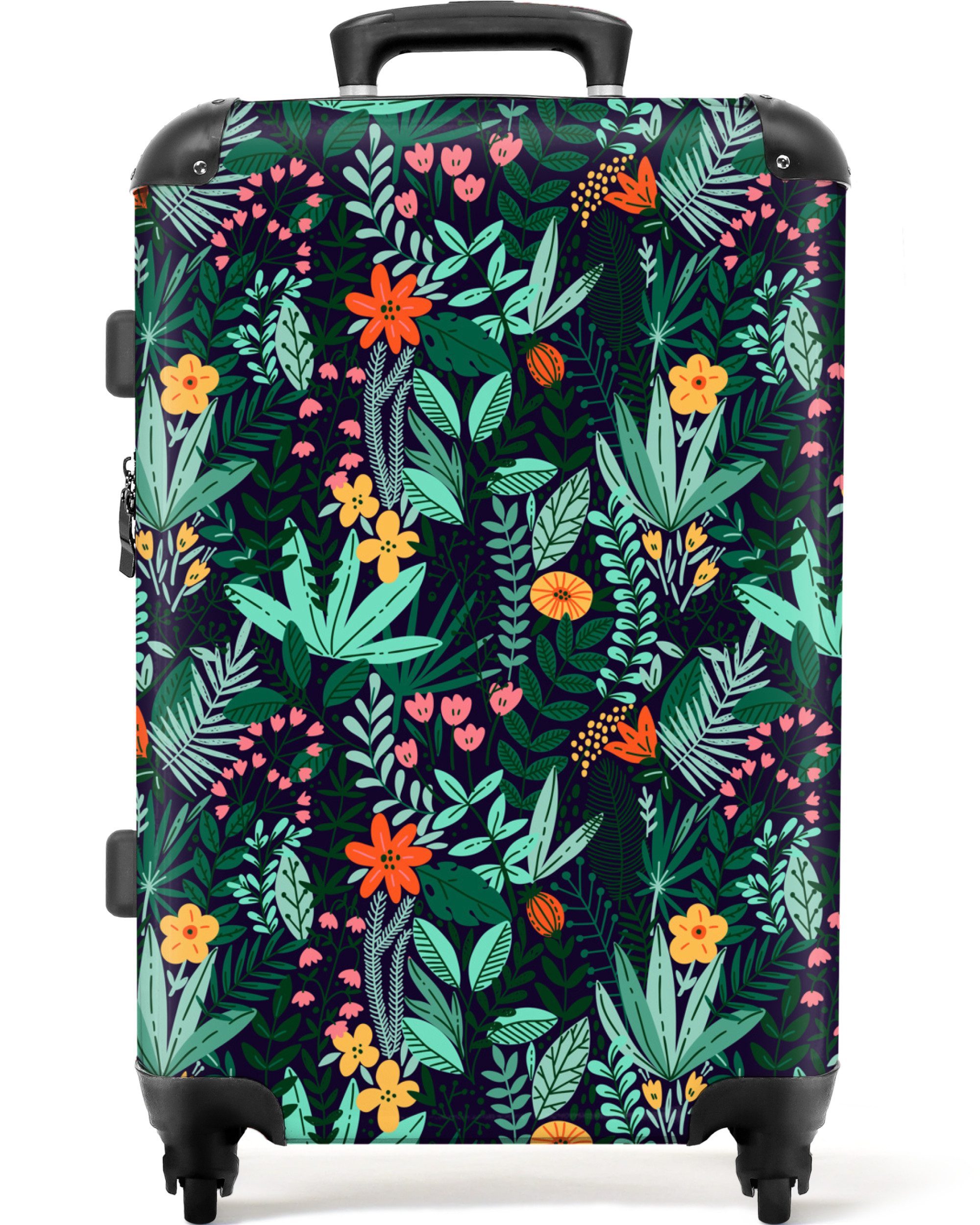 NoBoringSuitcases.com© Hartschalen-Trolley Pflanzen - Blumen - günstig online kaufen