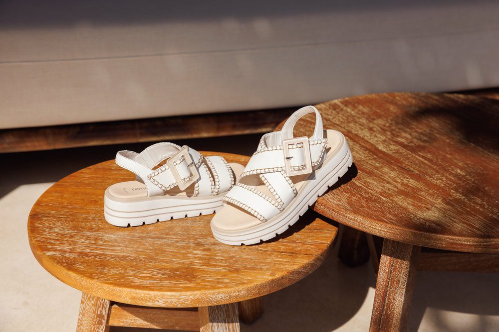 Remonte Plateausandaletten Sommerschuh, Riemchensandale mit Klettverschluss
