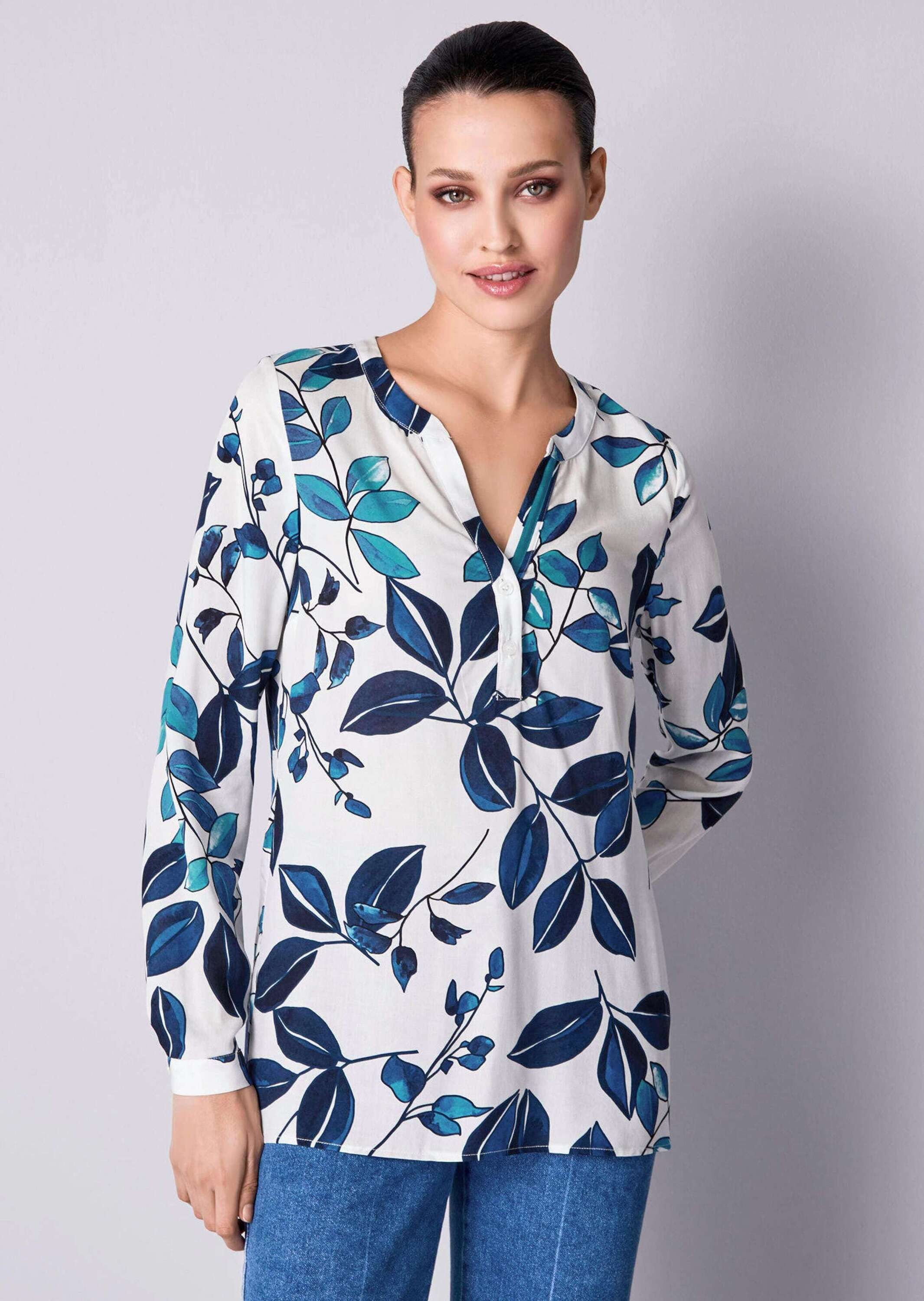 Shirtbluse Bluse mit floralem Dessin