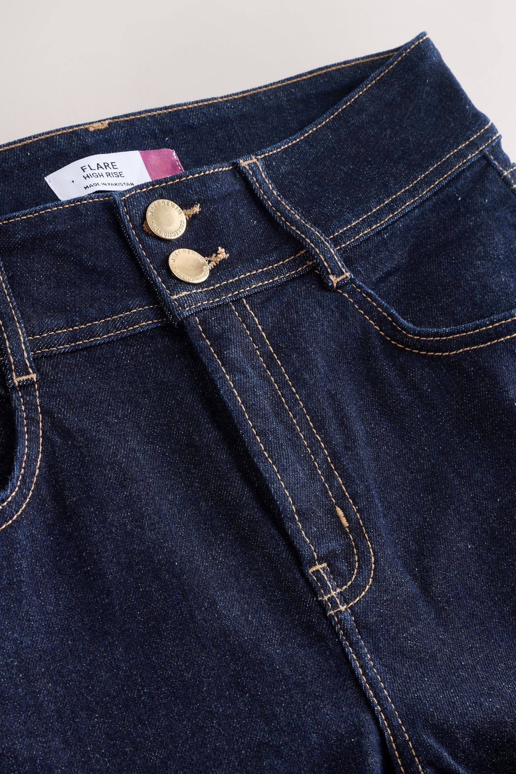 Next Stretch-Jeans Hochbund-Schlagjeans mit Stretch (1-tlg) günstig online kaufen