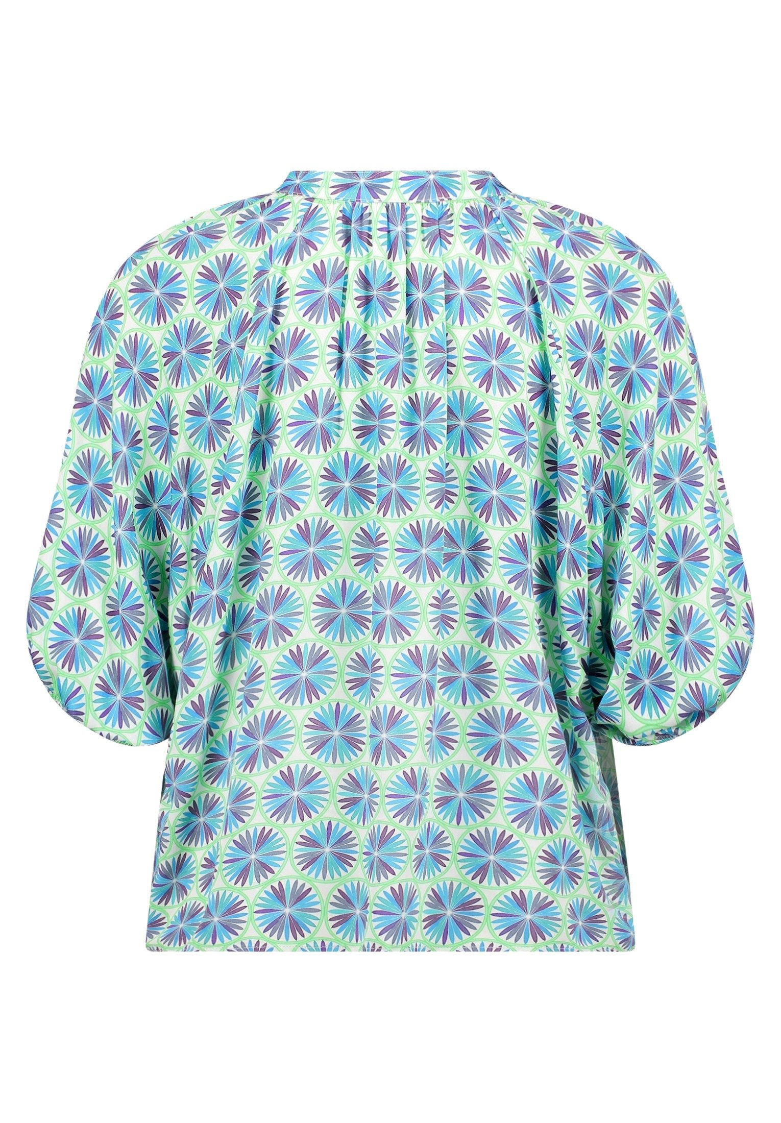 Cartoon Schlupfbluse Damen mit Raffung