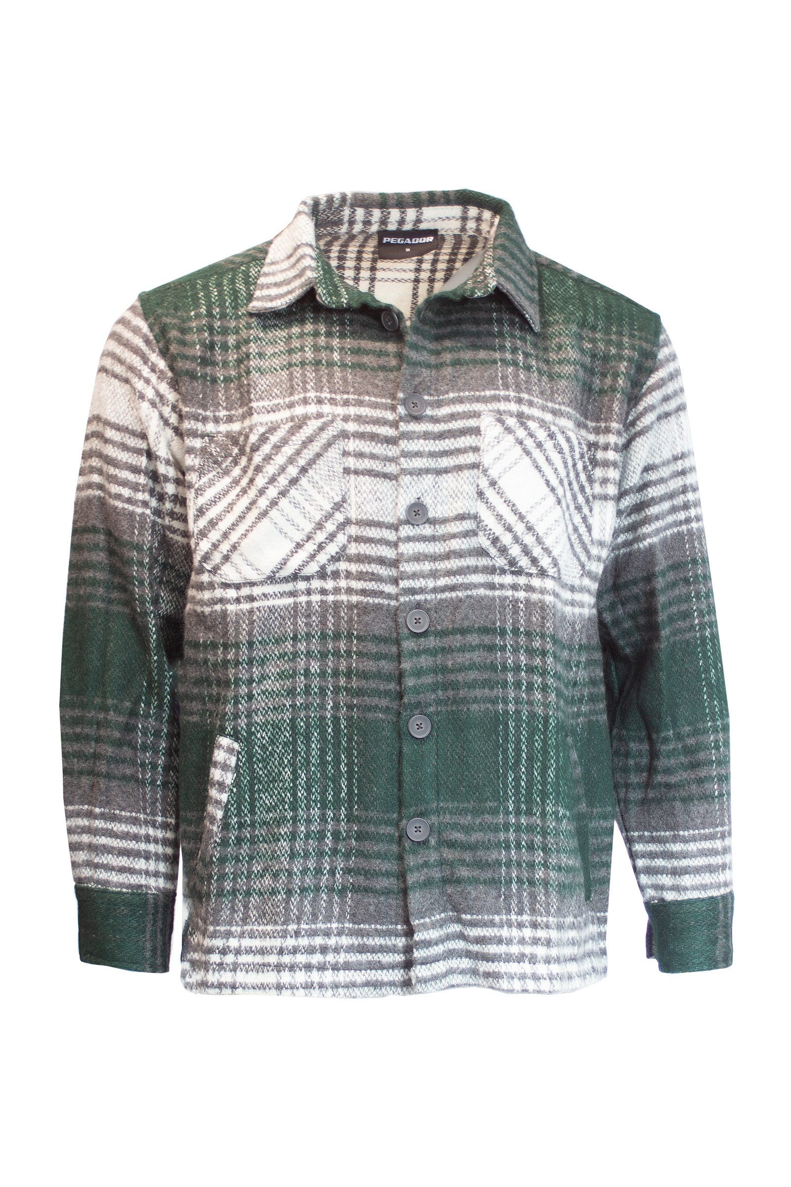 PEGADOR Collegejacke Pegador Neiva Heavy Embroidery Flannel Pine Green günstig online kaufen