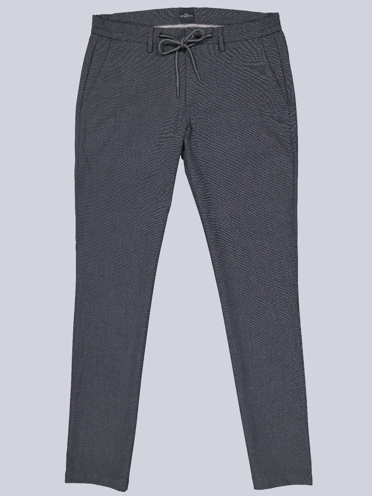 Chinohose Herren Chino in mit Tunnelzug, Marineblau