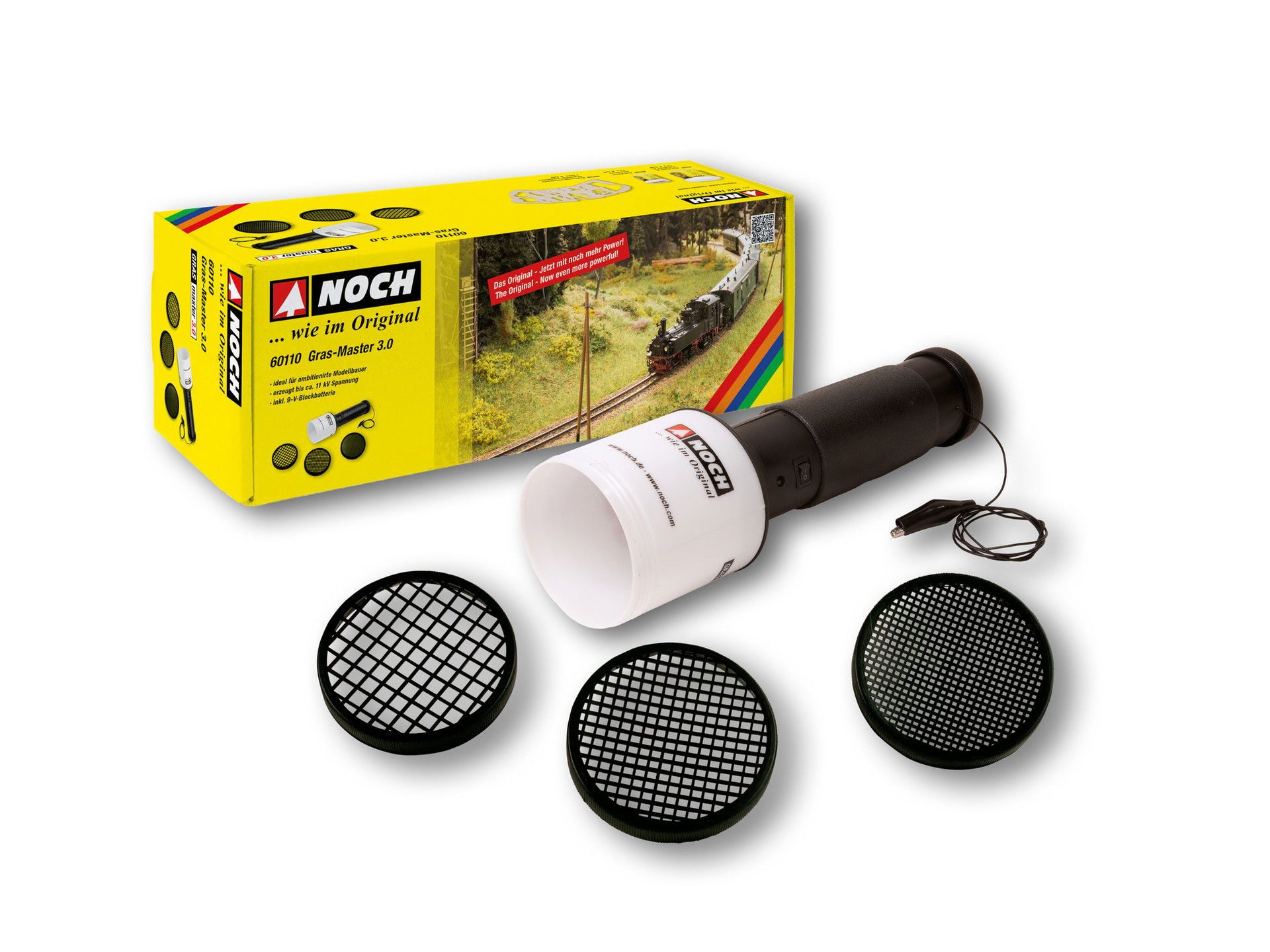 NOCH Modelleisenbahn-Grasfasern Gras-Master 3.0 elektrostatisches Begrasungsgerät