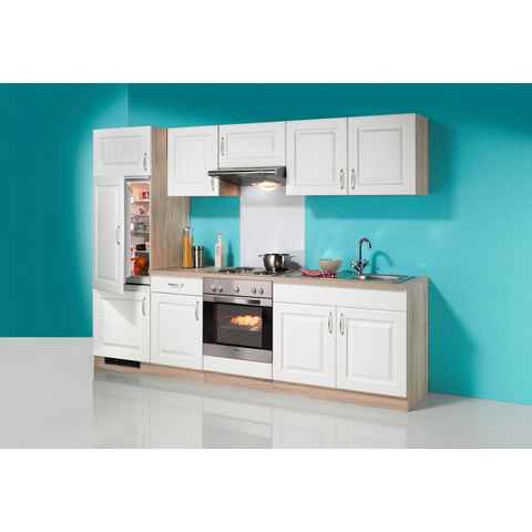 wiho Küchen Küchenzeile Tilda, inkl. Elektrogeräte - mit Edelstahl-Kochmulde, Breite 270 cm