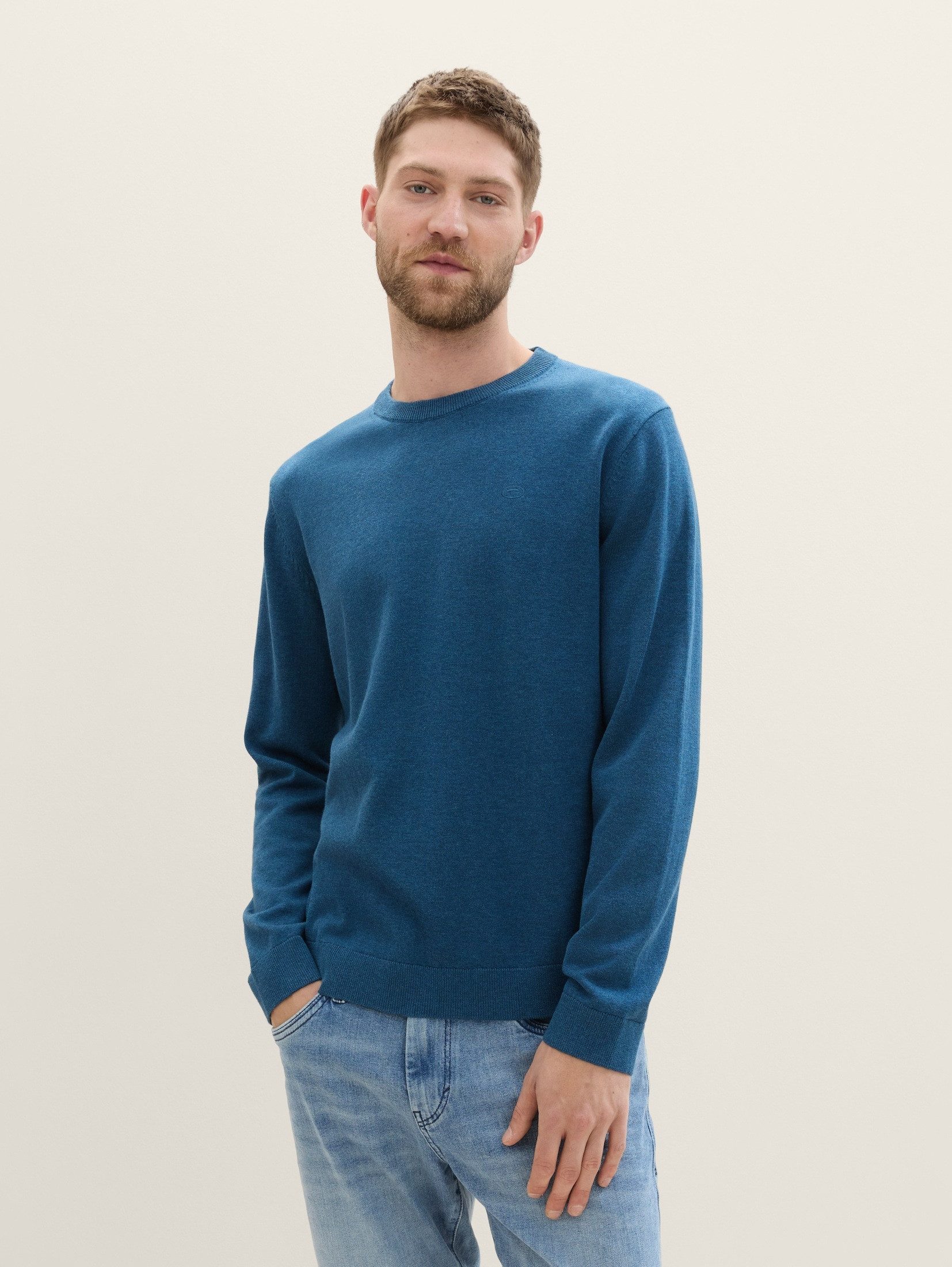 Strickpullover Basic Strickpullover aus Baumwolle