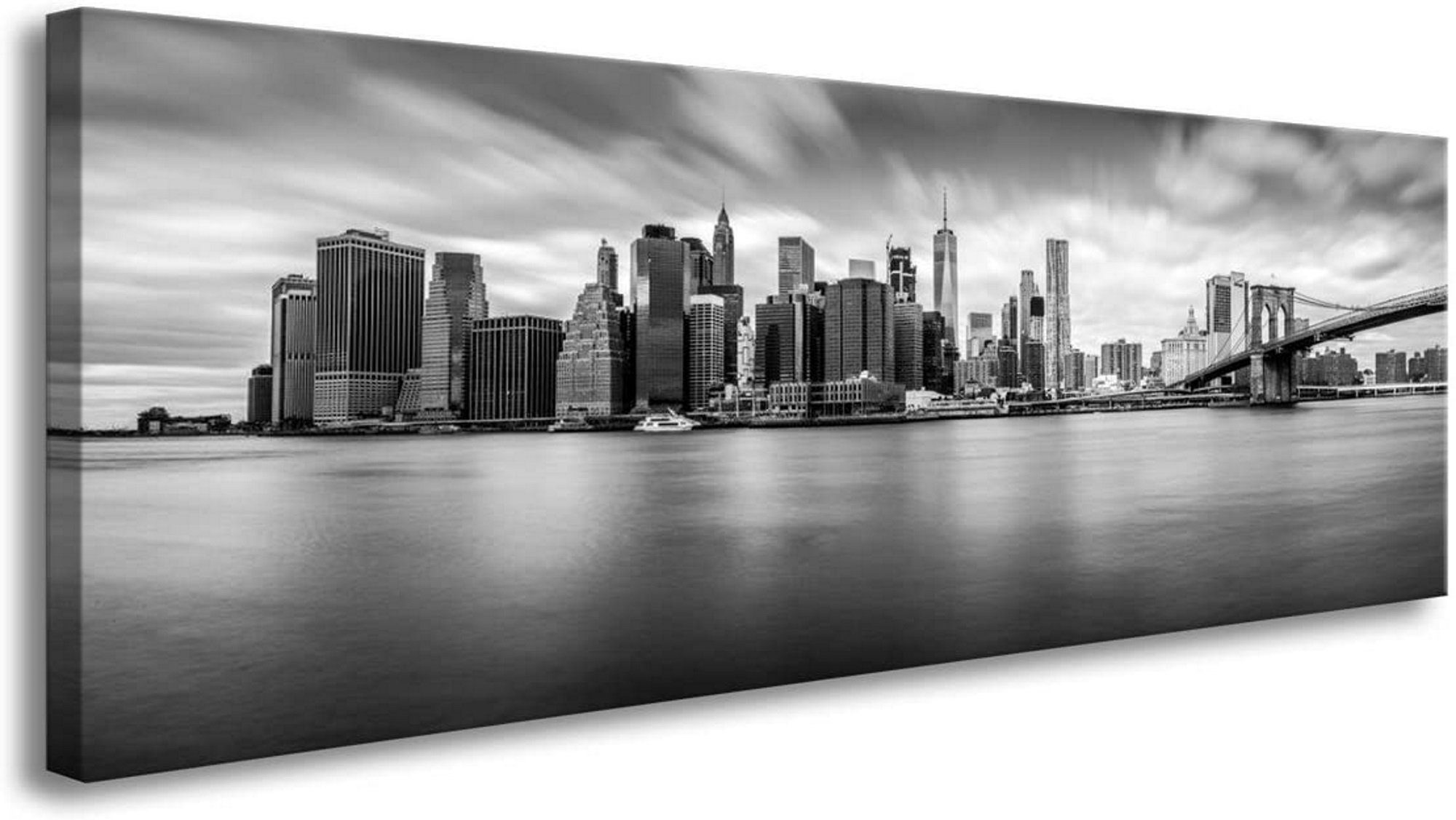 Visario Leinwandbild 1-teiliges Bild auf Leinwand fertig gerahmt Maße 120 x 40 cm, 5734