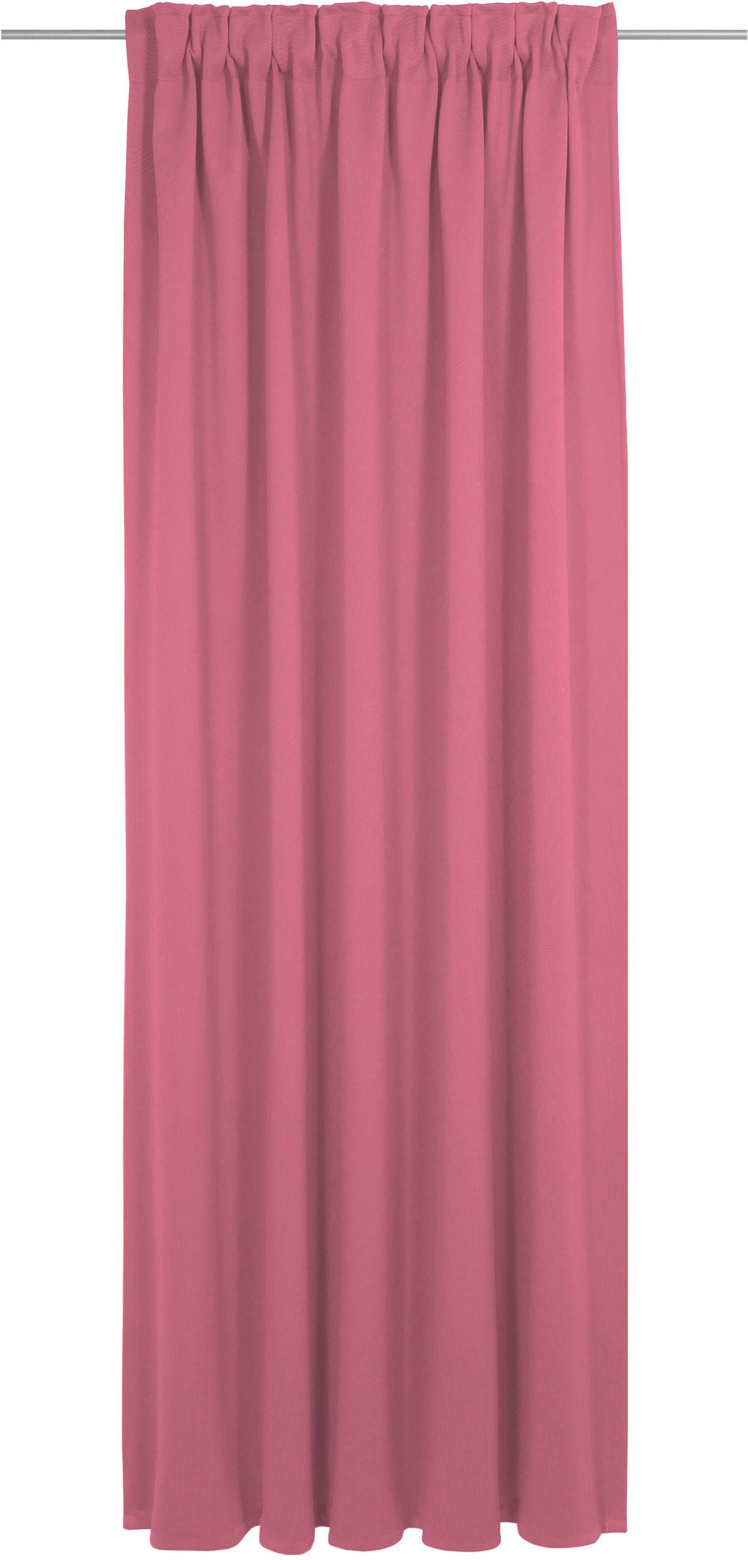 Vorhang Uni Collection, Wirth, Multifunktionsband (1 St), blickdicht, nach Maß pink