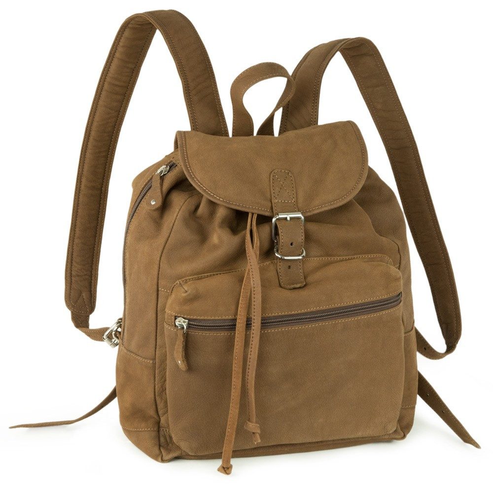 Hamosons Cityrucksack Lederrucksack / Cityrucksack, Gr. M, Büffel Braun, Hamosons 512