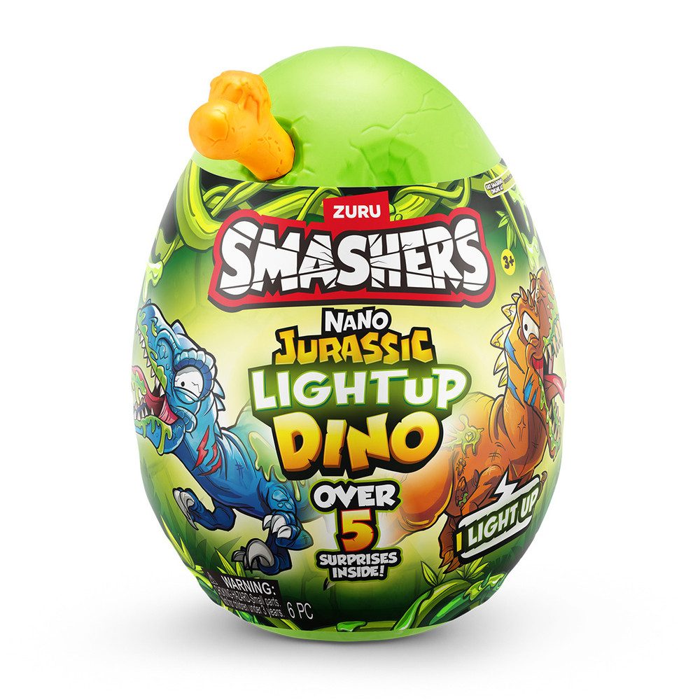 ZURU Spielfigur Smashers - Dino Ei - Nano Jurassic Light Up - Sammelfigur - 1 Stück