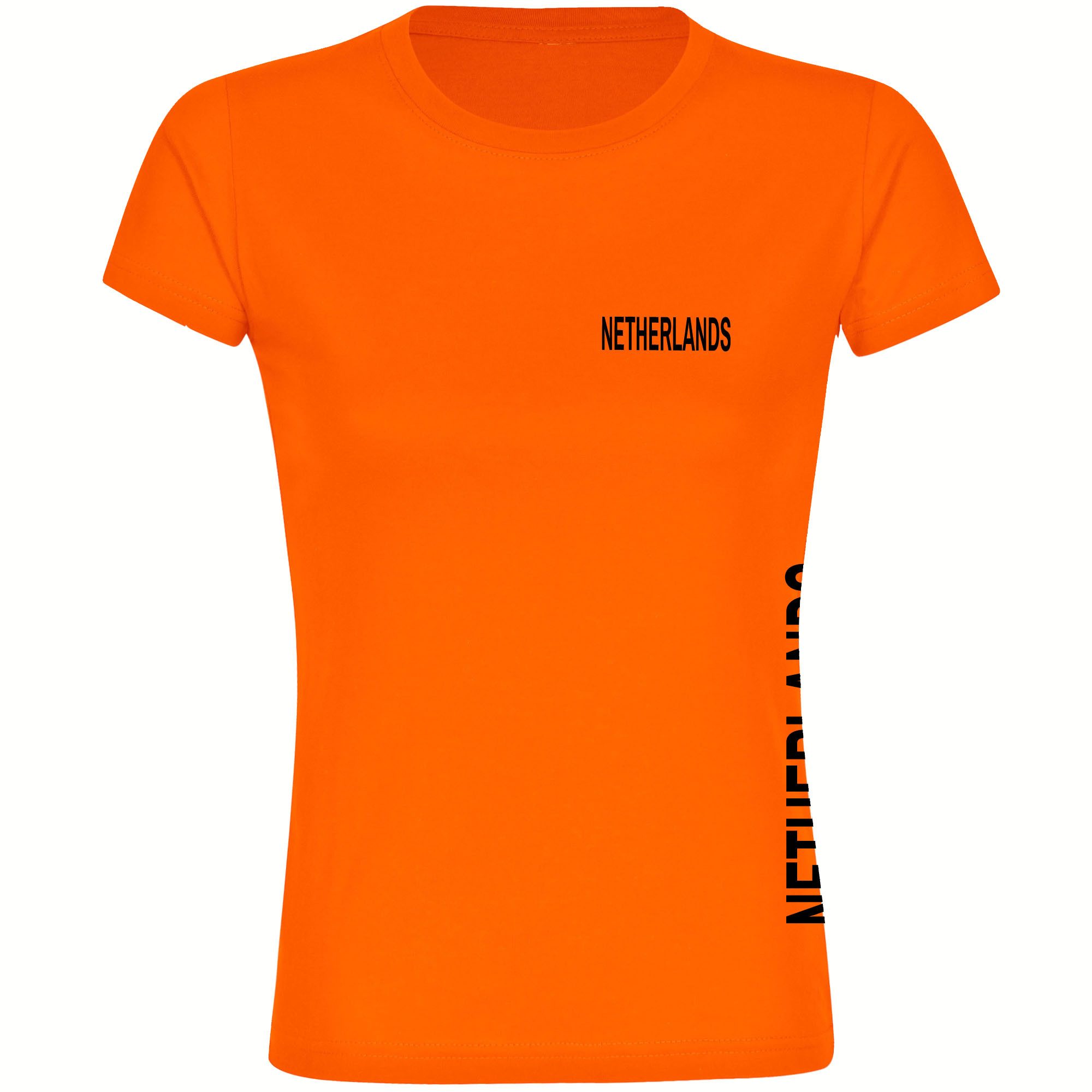 multifanshop T-Shirt Damen Netherlands - Brust & Seite - Frauen