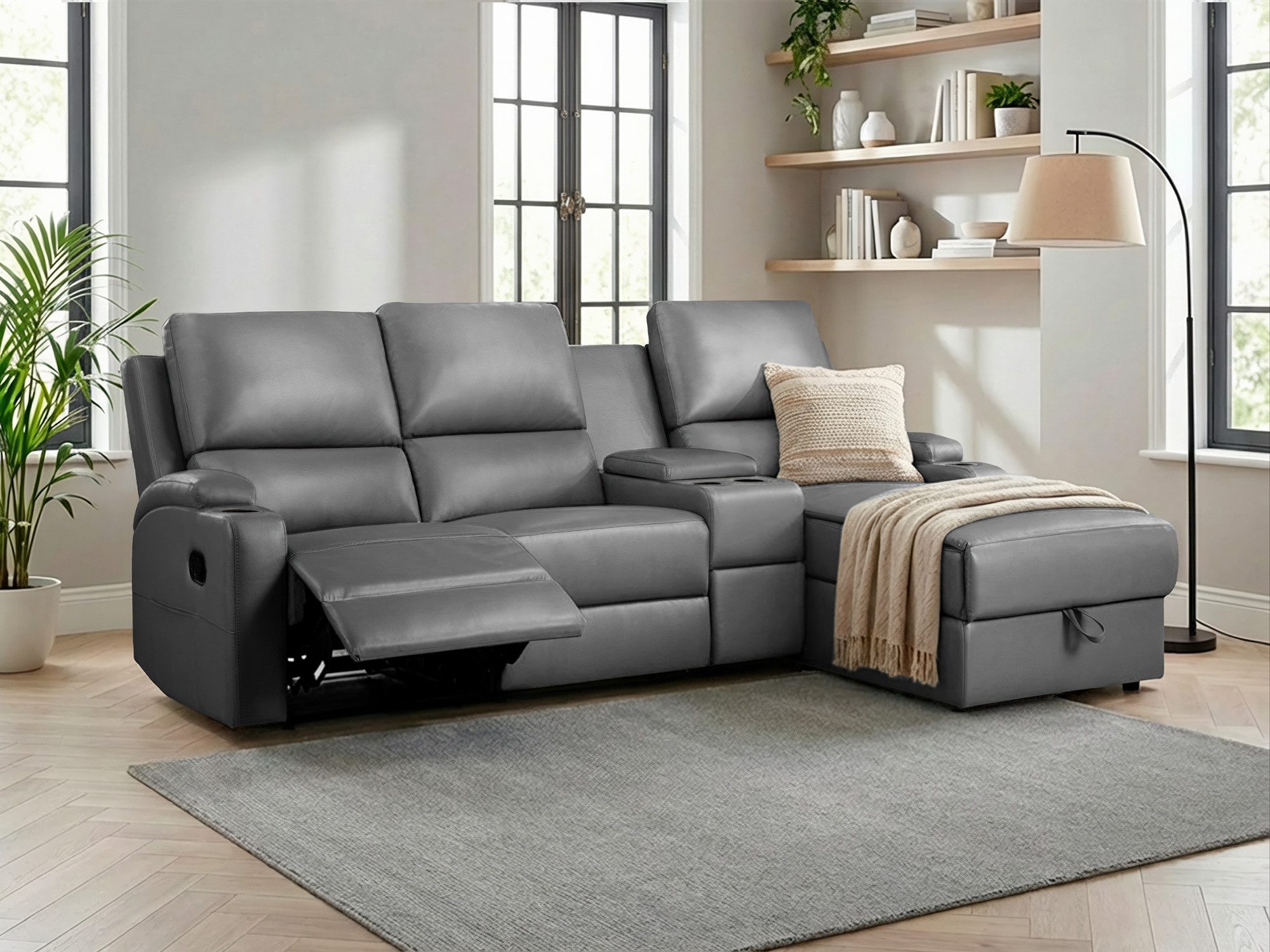 OTTO home Ecksofa NAPORI Multimediasofa, 3er Kinosessel XXL, L-Form, 3 Bezu günstig online kaufen