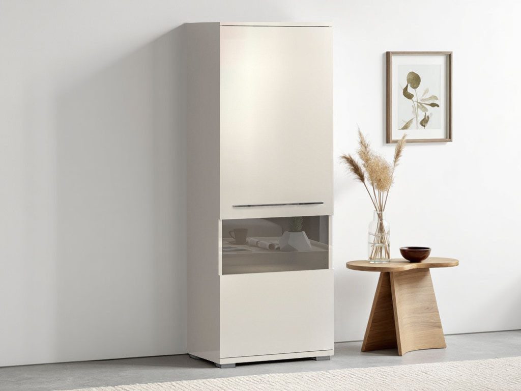 Places of Style Vitrine Piano (H/B/T): 161,4/60/40,2cm) UV lackiert, Soft-Close Funktion