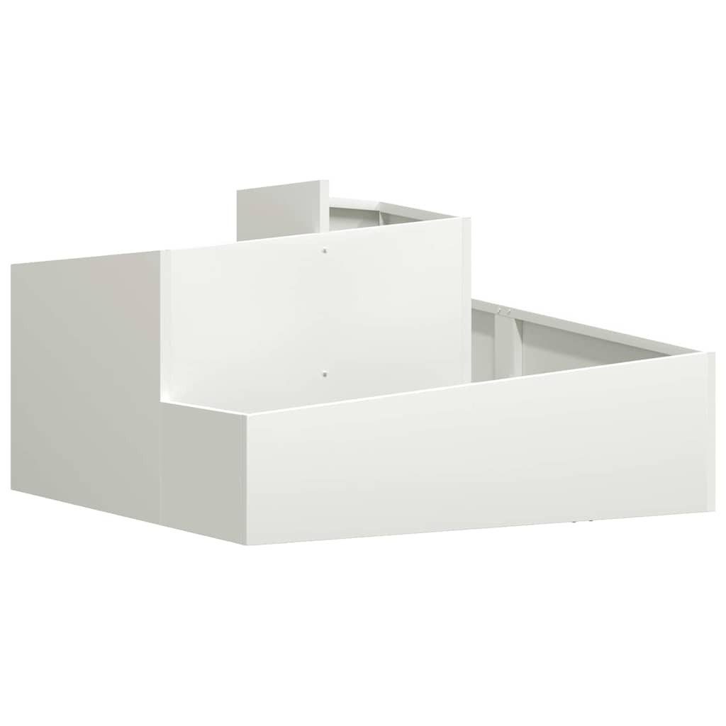 vidaXL Blumentopf Gartenblumentopf Weiß 80 x günstig online kaufen