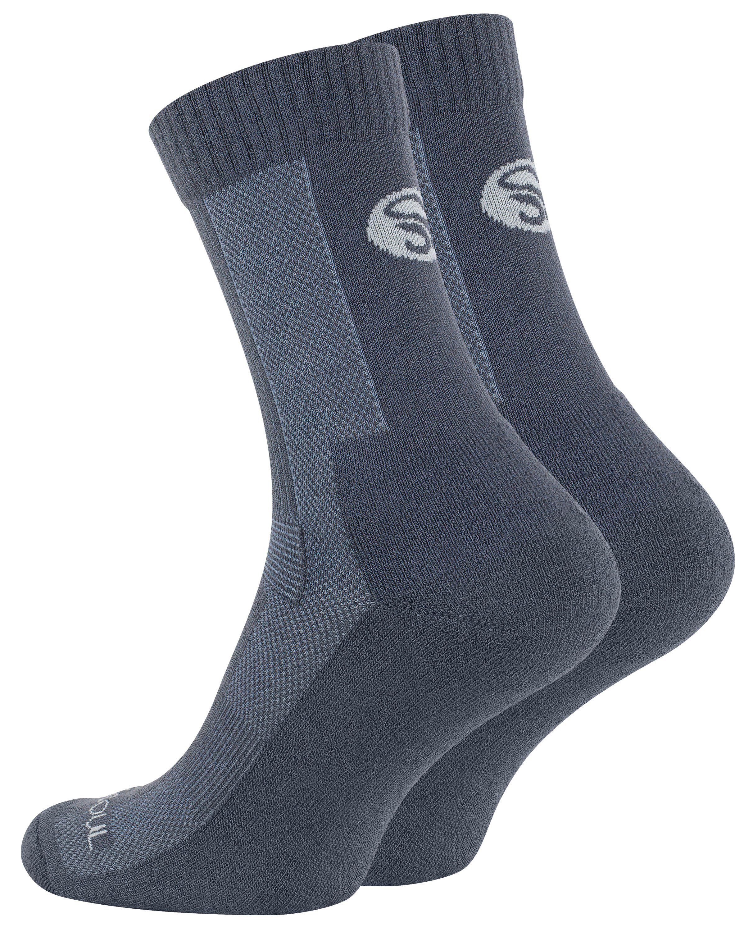 Stark Soul® Funktionssocken Merino Outdoor 3 (1-Paar) Socken, Grau 1 Paar Trekking Unisex oder