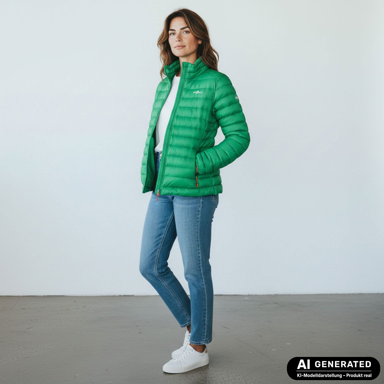Blue Wave Steppjacke Damen Jacke Ornella gesteppt Stehkragen - Damenjacke inkl. Packbeutel Leichte Übergangsjacke, 2-Wege-Reißverschluss, Reißverschlusstaschen – Bild 4 von 5