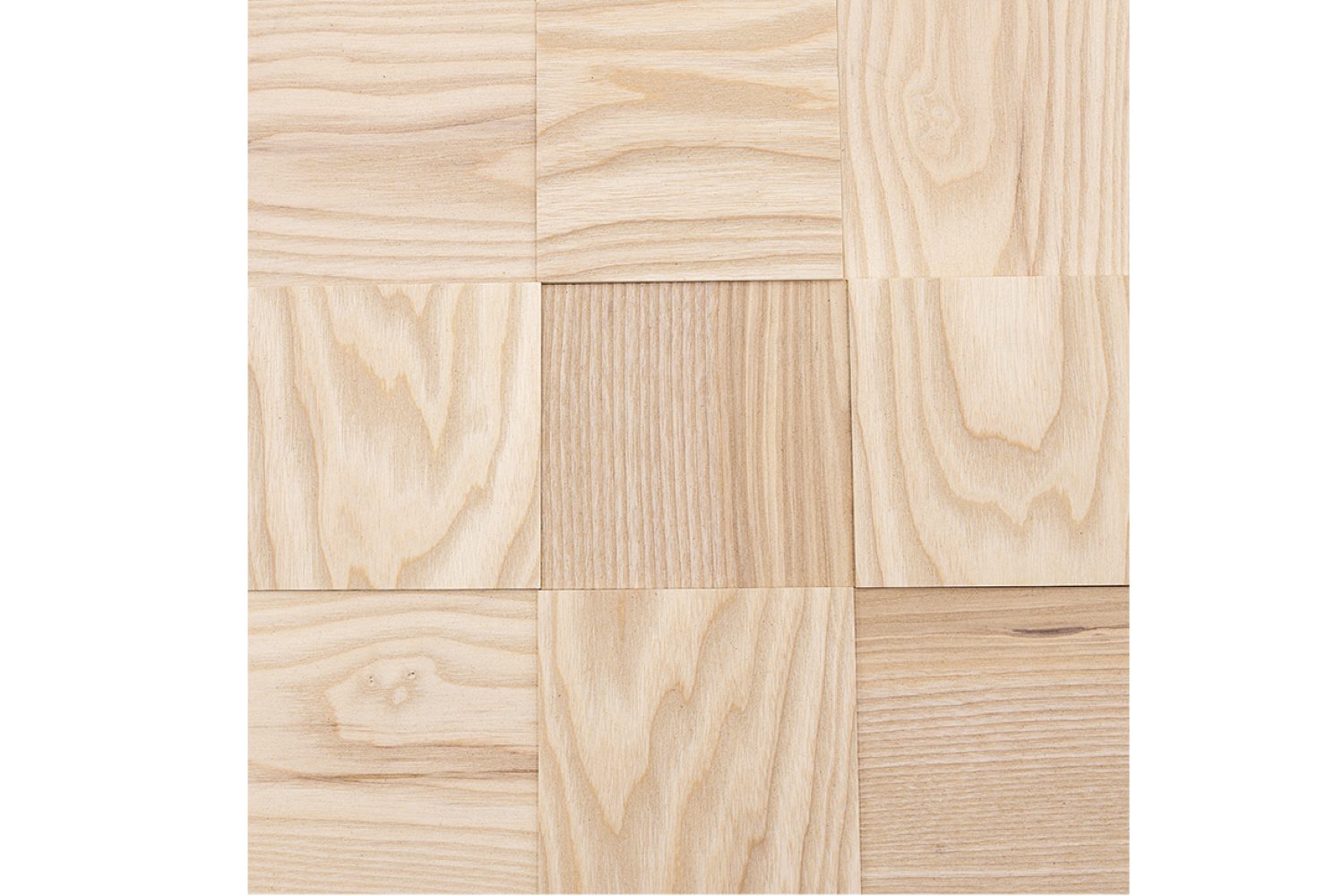 wodewa GmbH 3D Wandpaneel Vollholz - Serie 100 -, BxL: 10x10 cm, 0,01 qm, (Matte, 9-tlg., 0,09 m) 3D-Optik, Selbstklebend