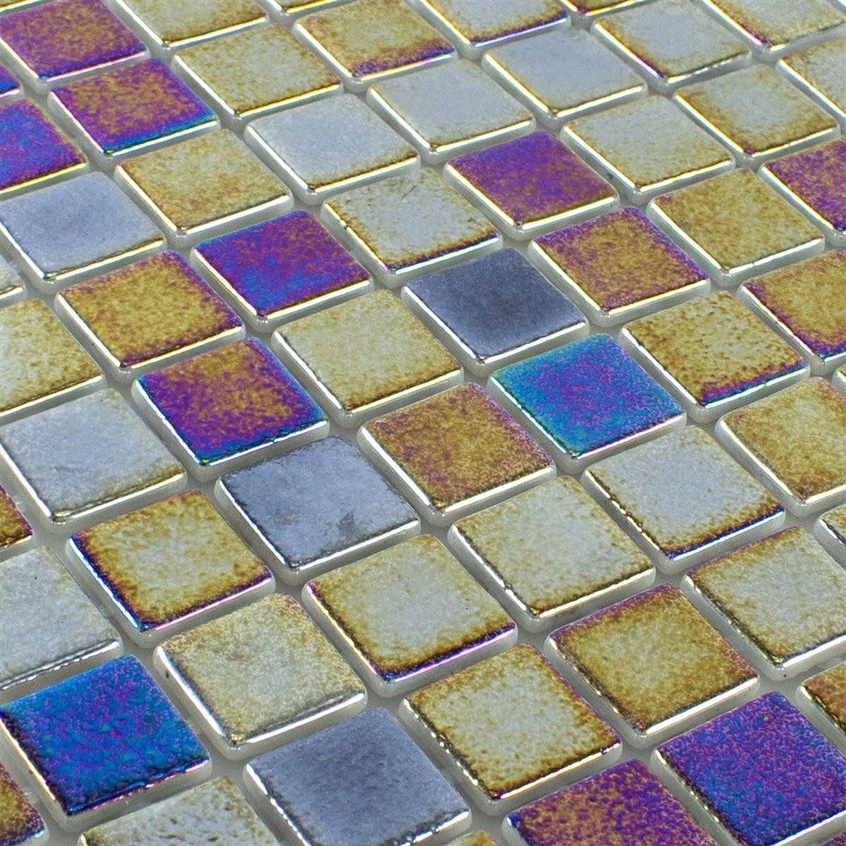 Mosafil Mosaikfliesen Glas Schwimmbad Pool Mosaik Fliesen McNeal 38x38 mm, Glas-Ecoglas 31.600x31.600, petrol, Eco Glas - Punktverklebt - Frostsicher - Wasserdicht - Wasserfest -