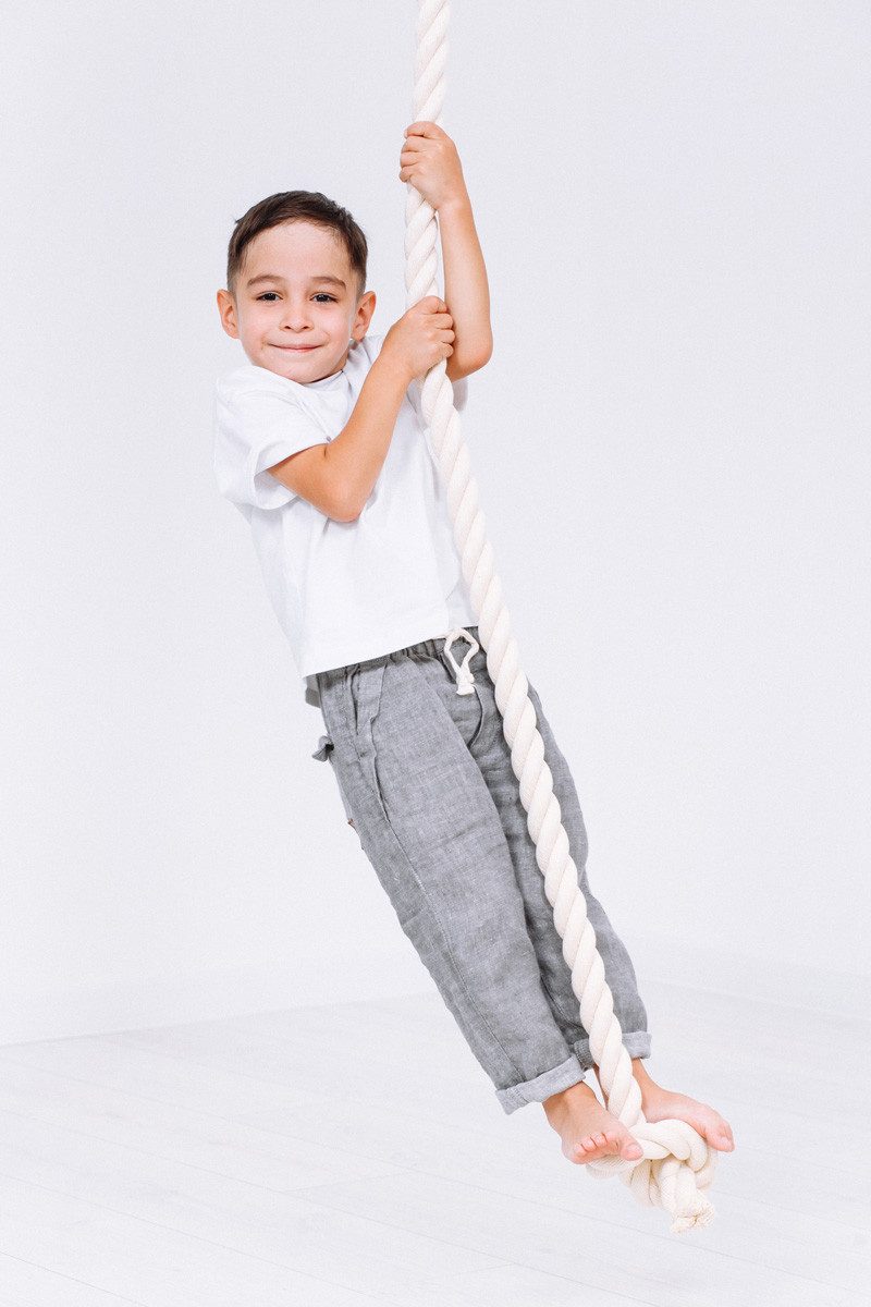 Jeflex Kletter-Trainingsgerät Jeflex Klettertau 230cm weiß, Einhängeöse, robust