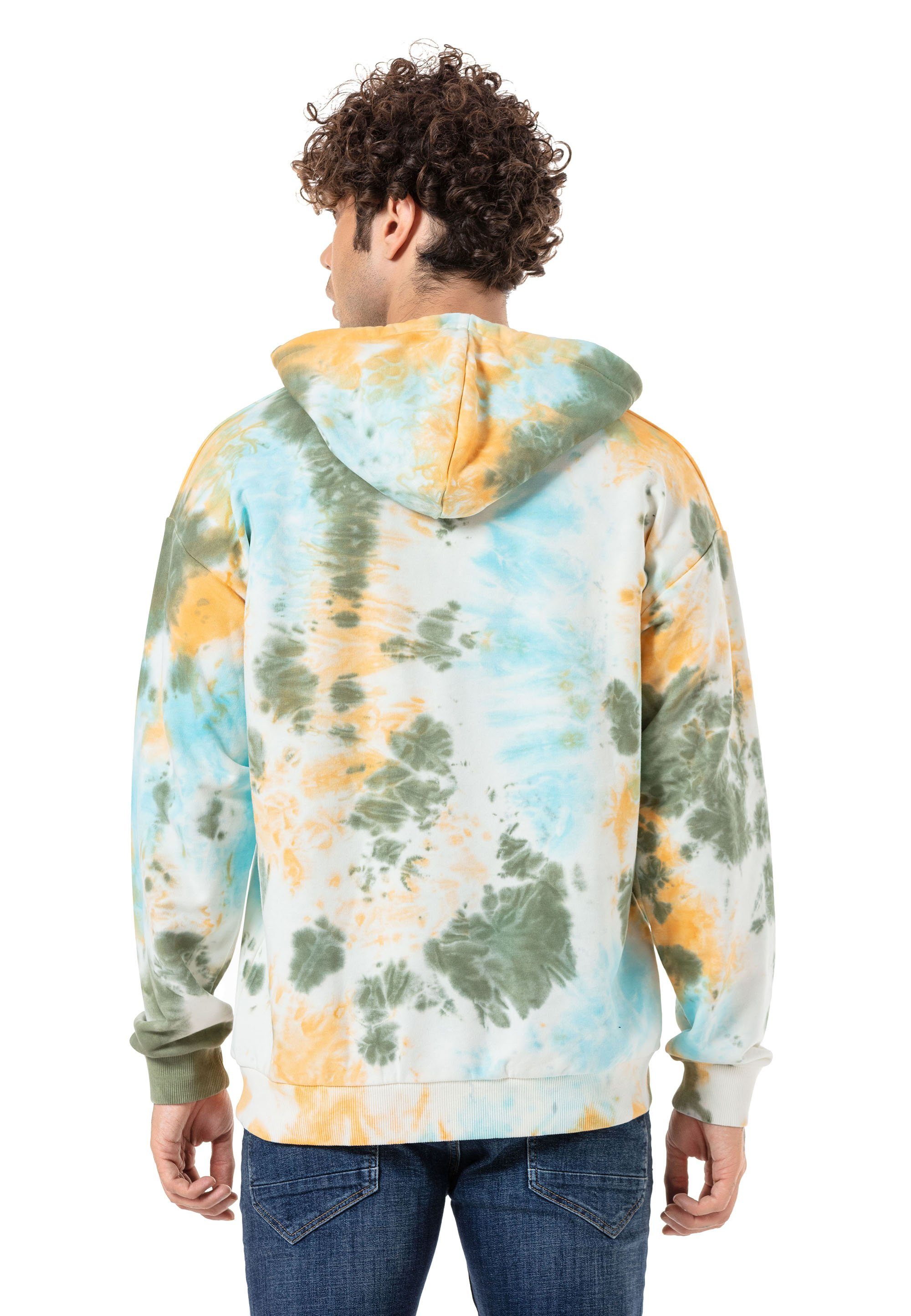 RedBridge Kapuzensweatshirt Scunthorpe mit bunten Batik-Muster