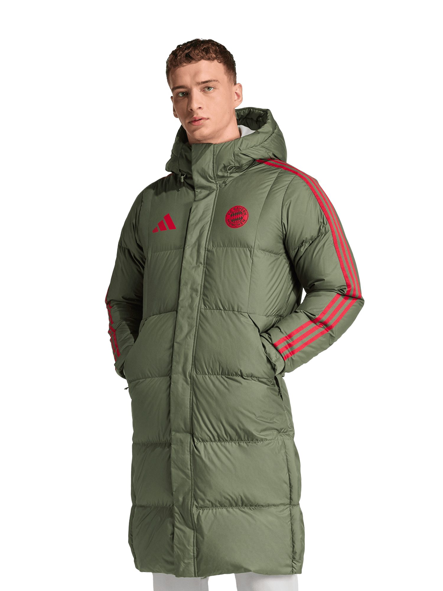 adidas Performance Outdoorjacke FC Bayern München, Mantel UCL Teamline, Herren, Grün