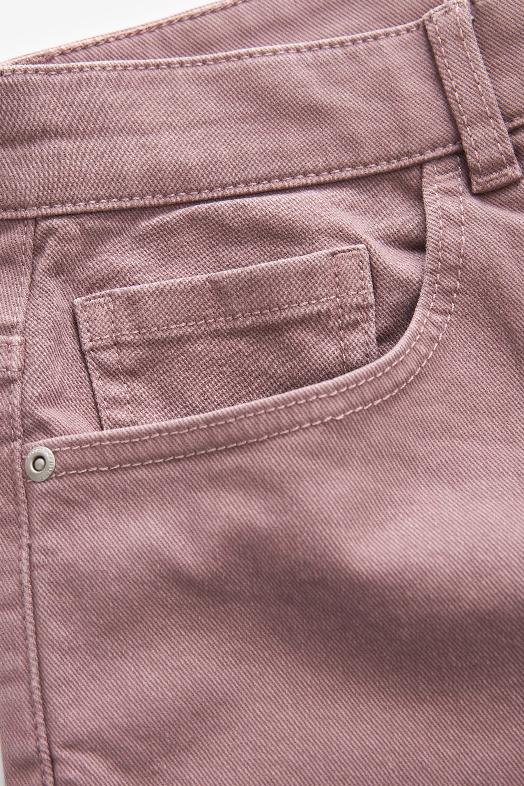 Purple Next mit Denim-Shorts Stretchanteil Mauve Jeansshorts (1-tlg)