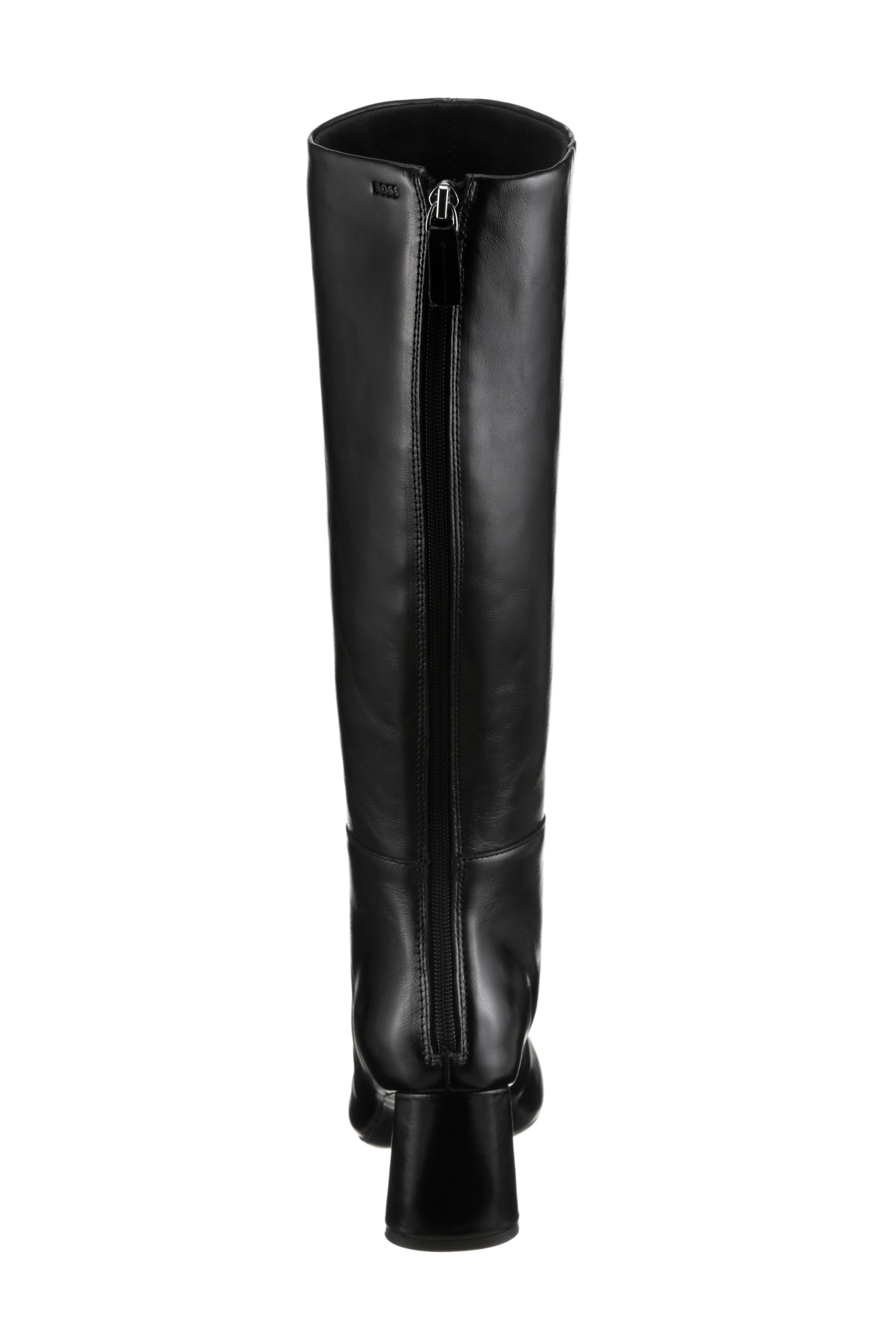 BOSS Gracey_ChBoot70 Stiefel Langschaftstiefel, Blockabsatz, in spitzer Form